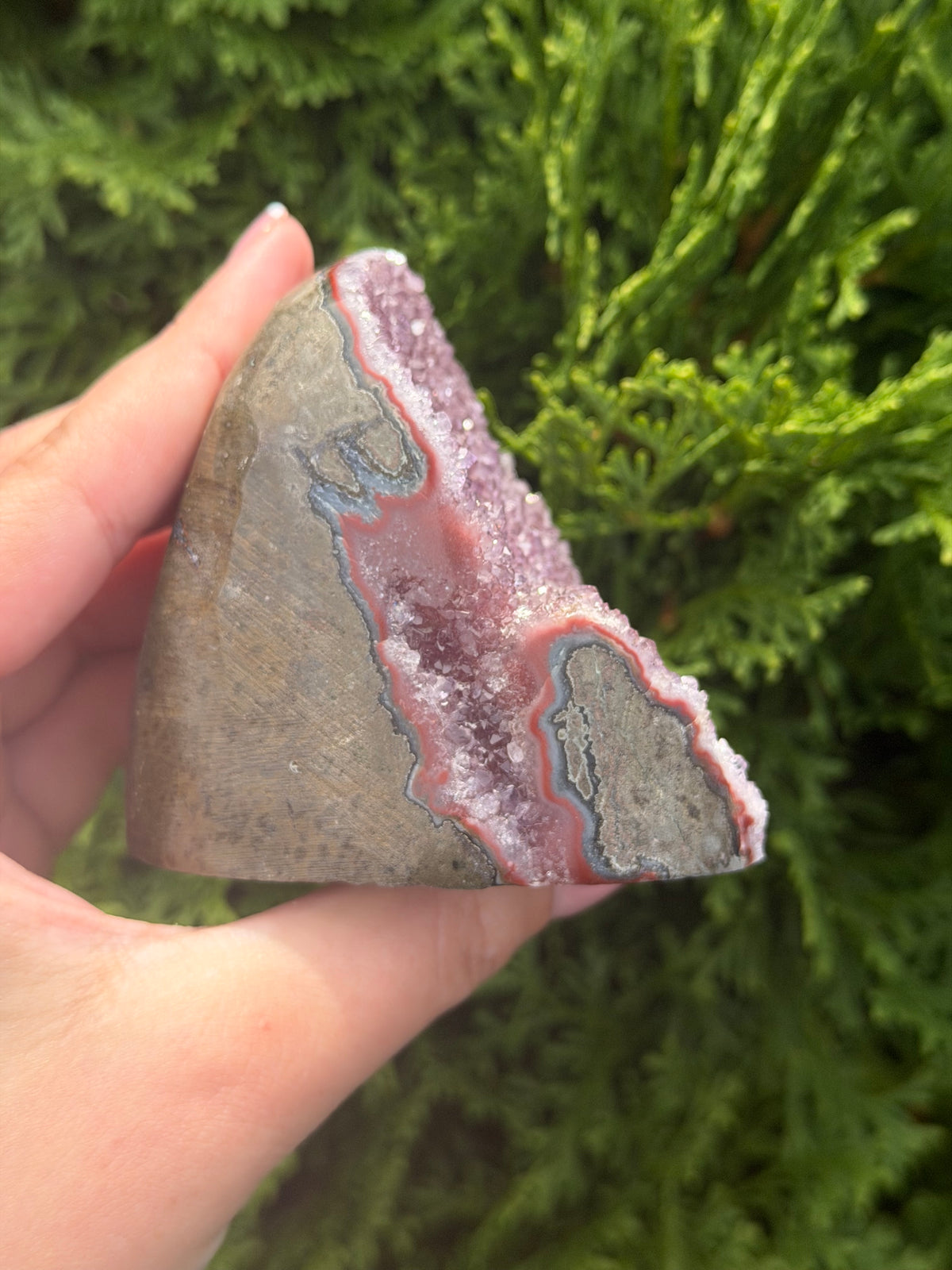 Rainbow Amethyst Cut Base