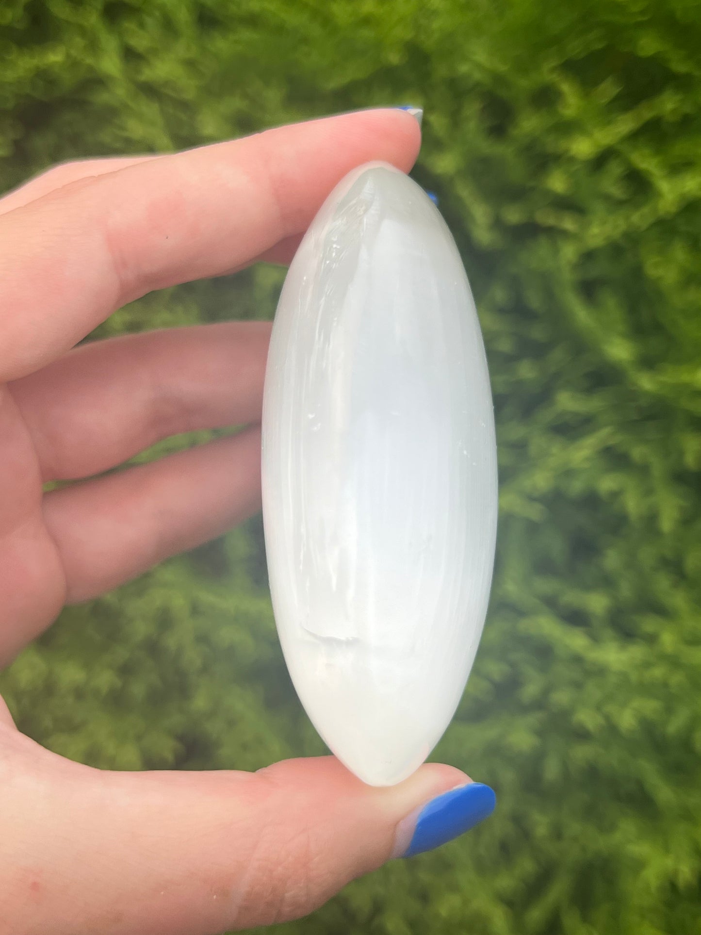 Large Selenite Palm Stone