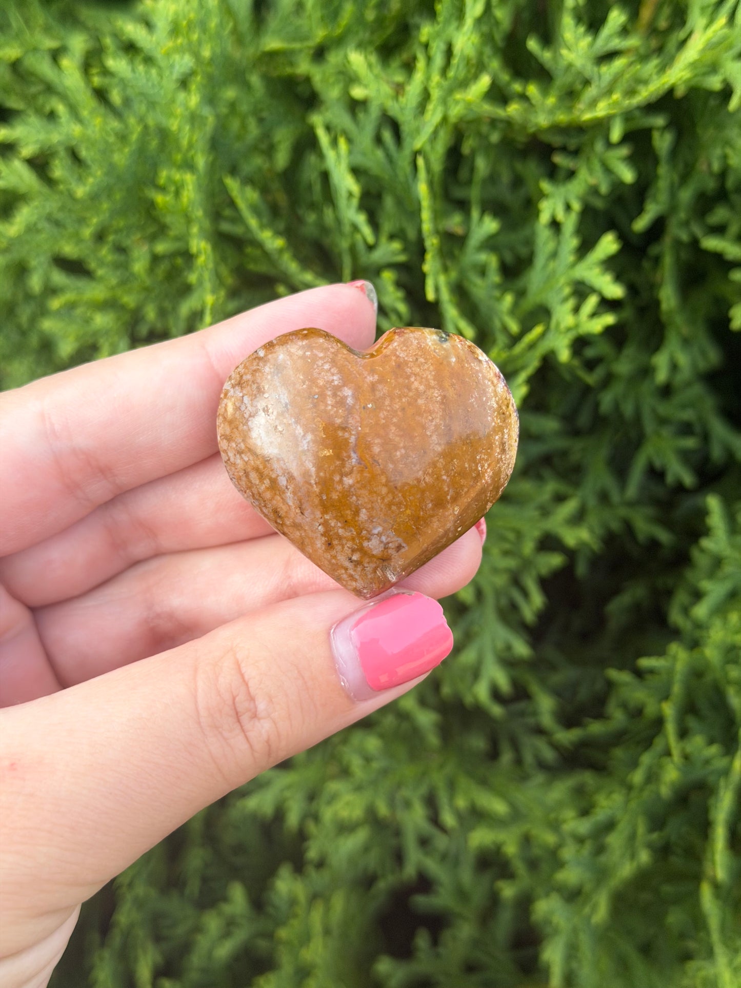 Mini Ocean Jasper Heart