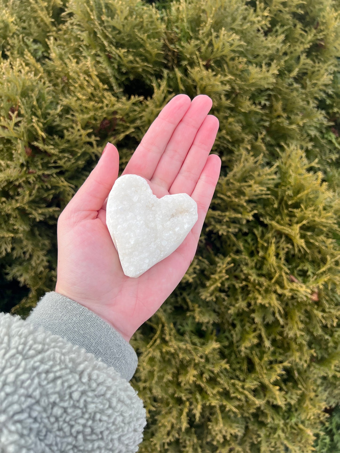 Snow Quartz Heart #1