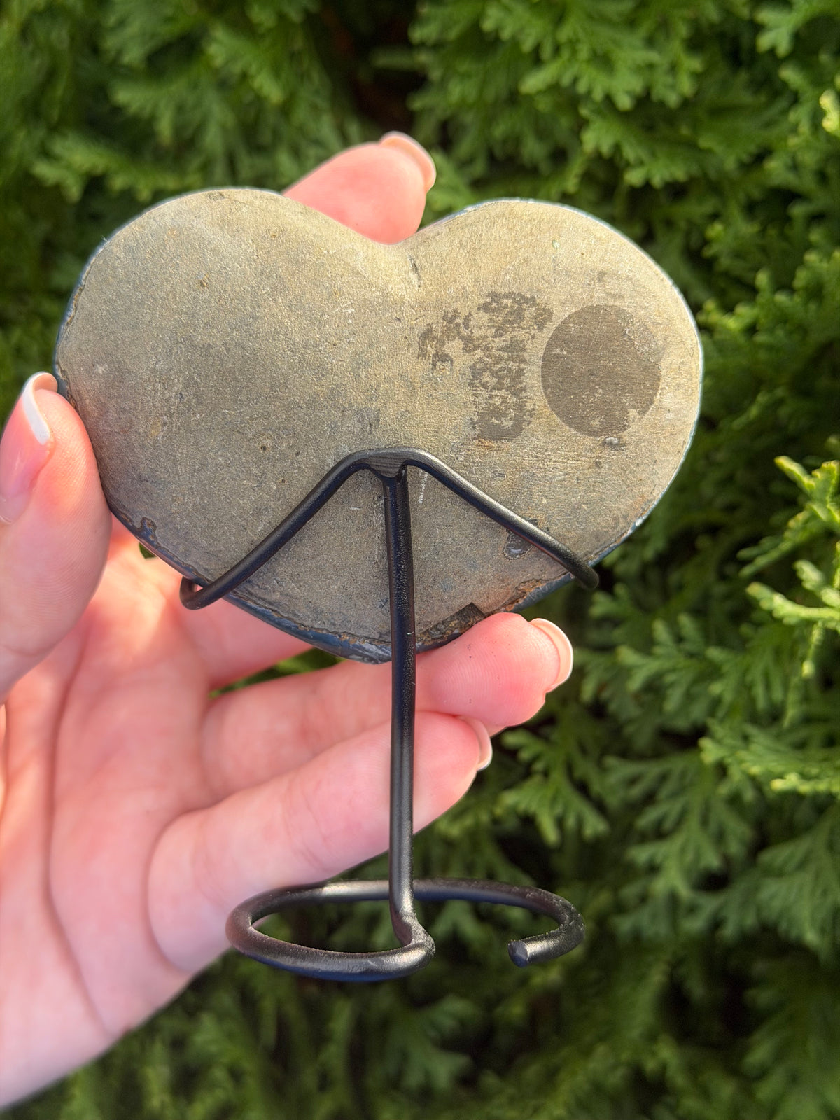 Amethyst Heart Cluster on Stand