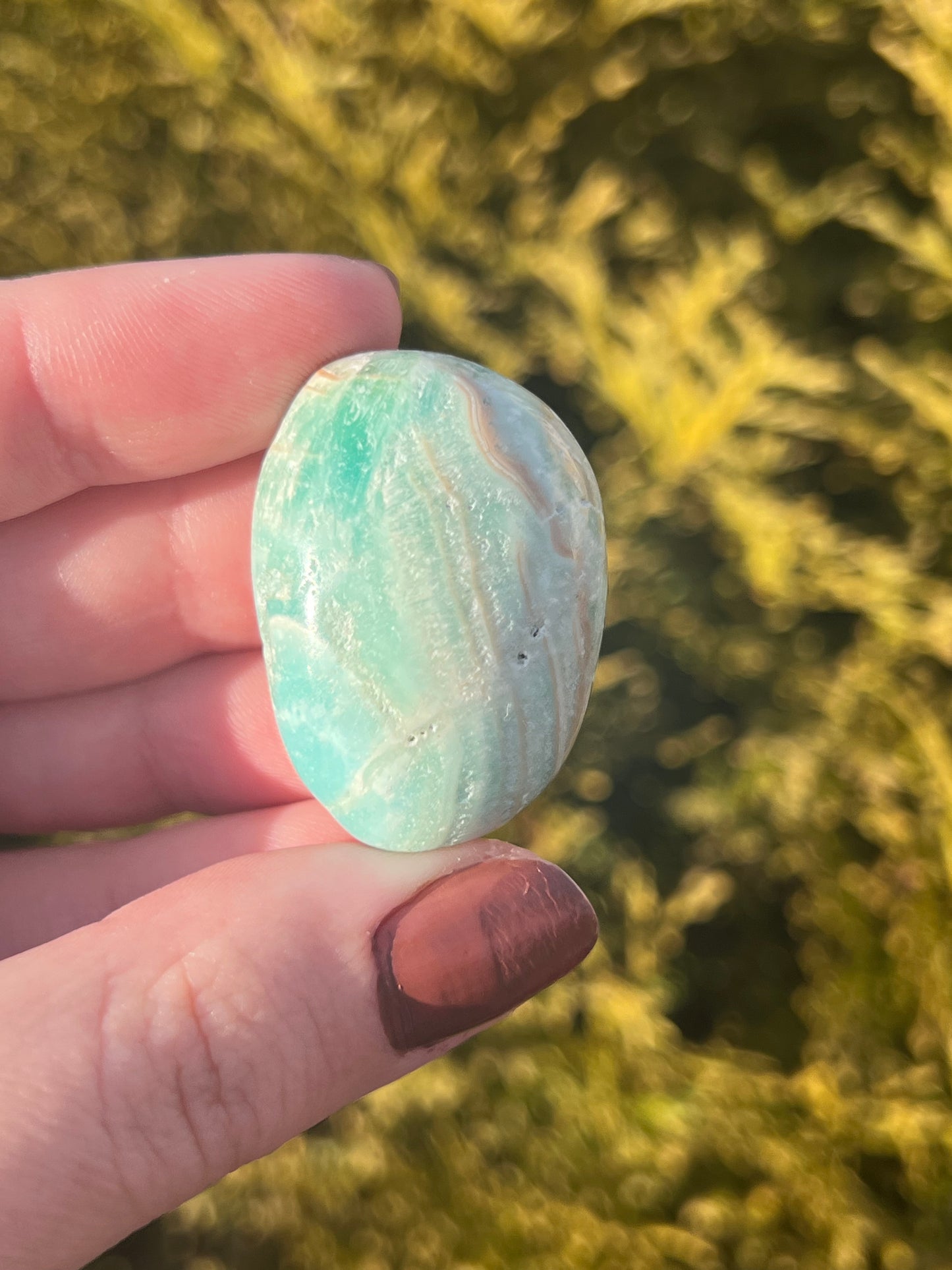 Blue Aragonite Tumbled Stones