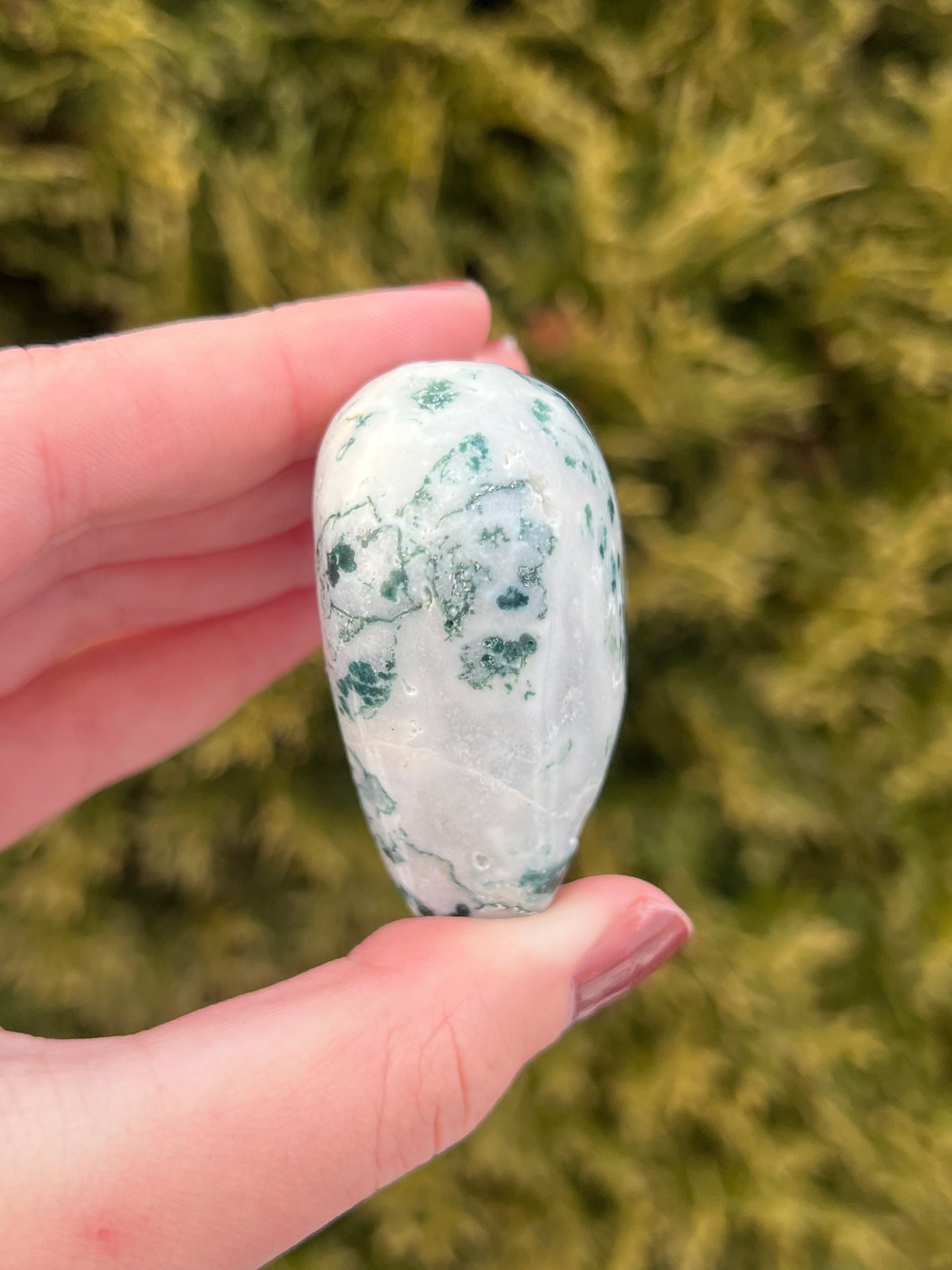 Moss Agate Heart
