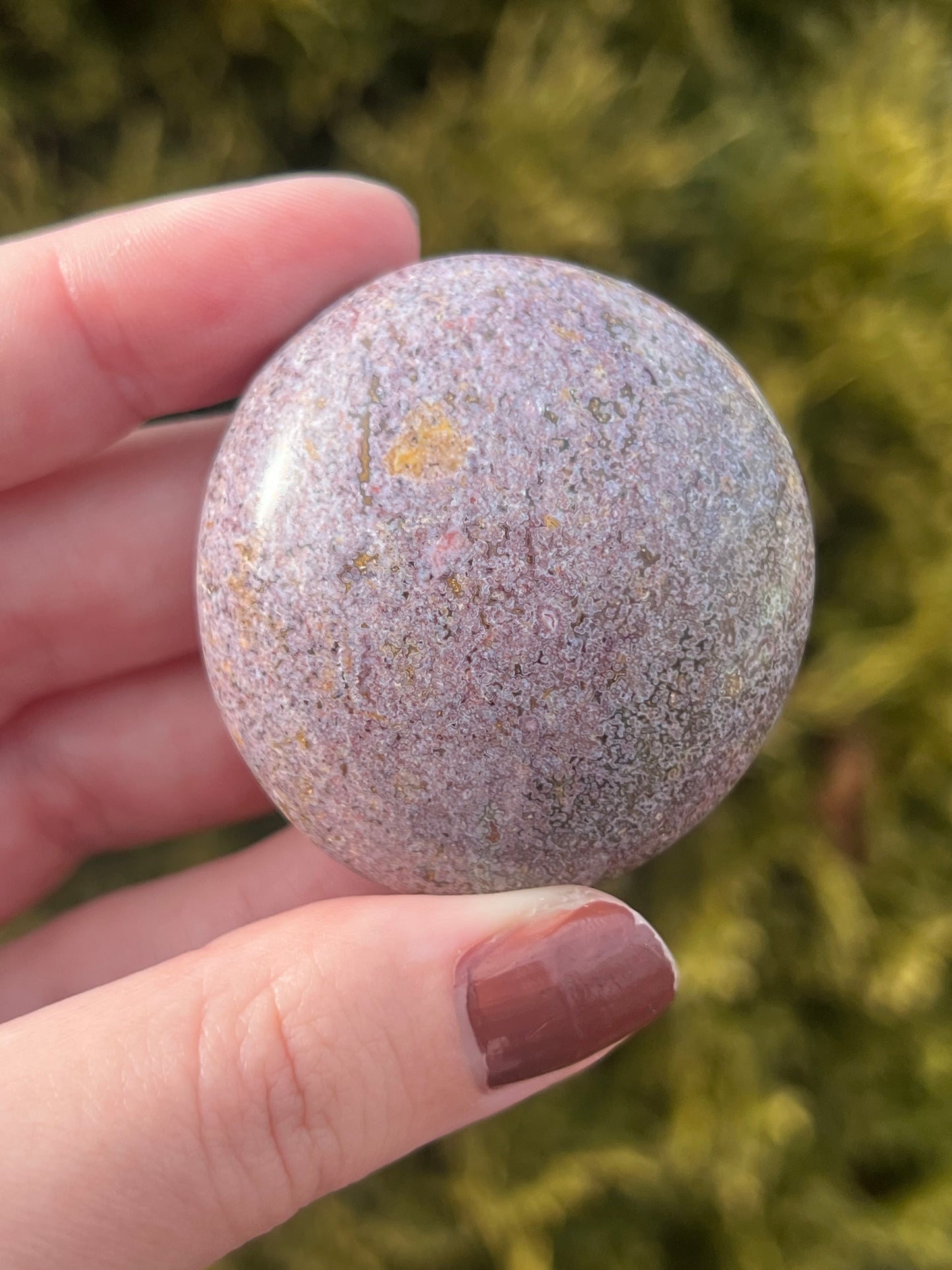 Small Ocean Jasper Palm Stone