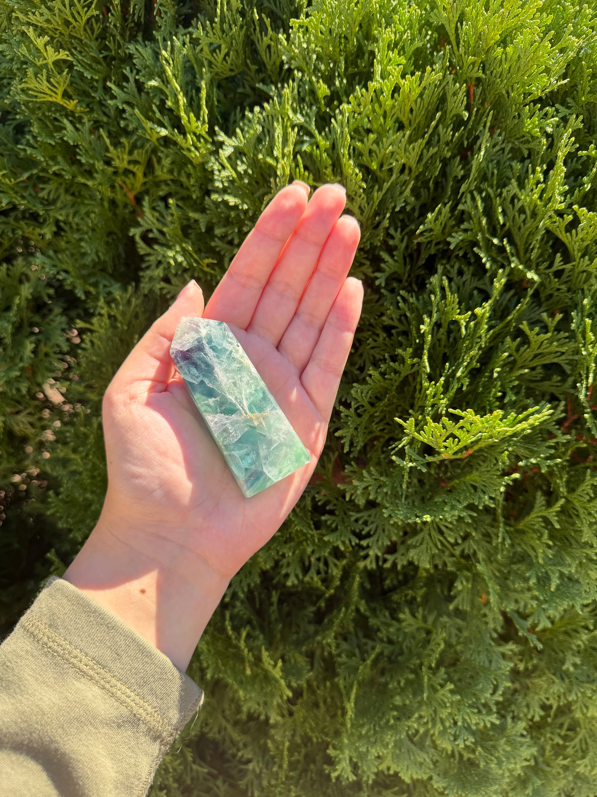 Snowflake Fluorite Tower