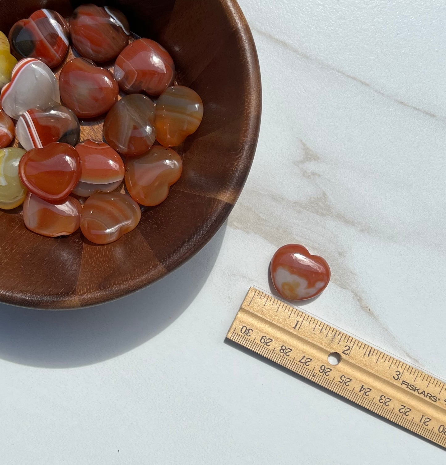 Mini Carnelian Hearts