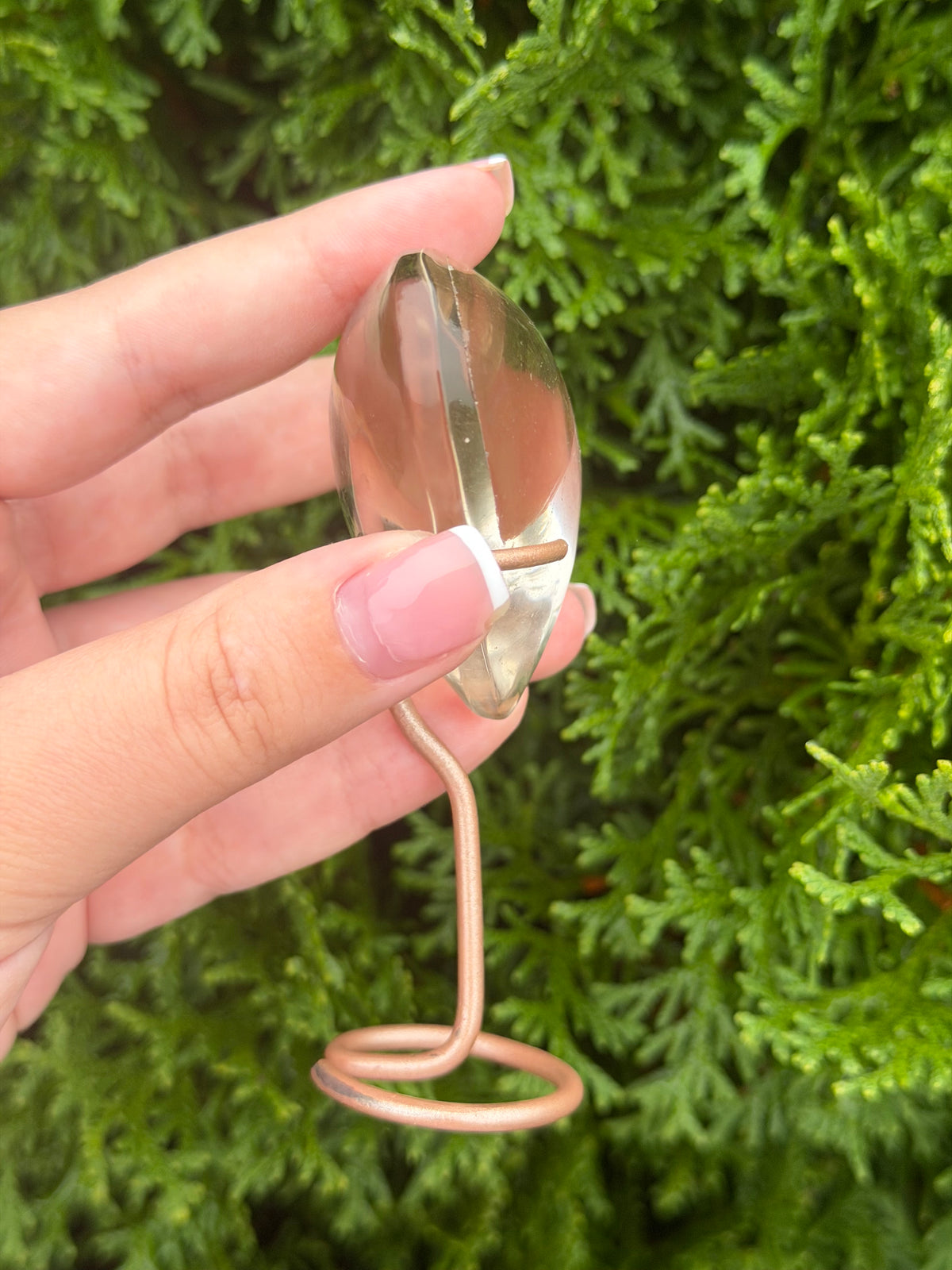 Smoky Quartz Heart on Stand