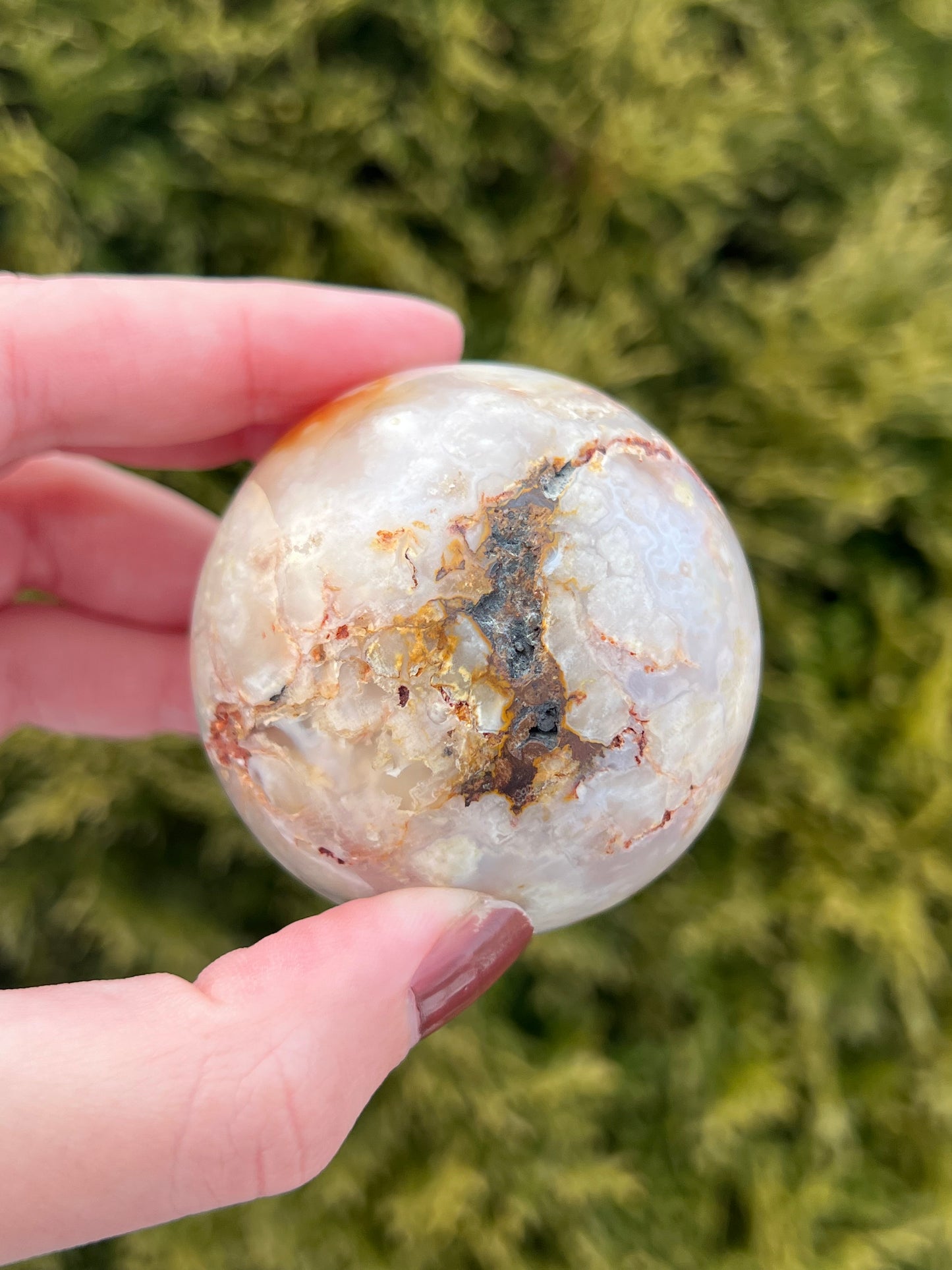 Flower Agate Sphere 2