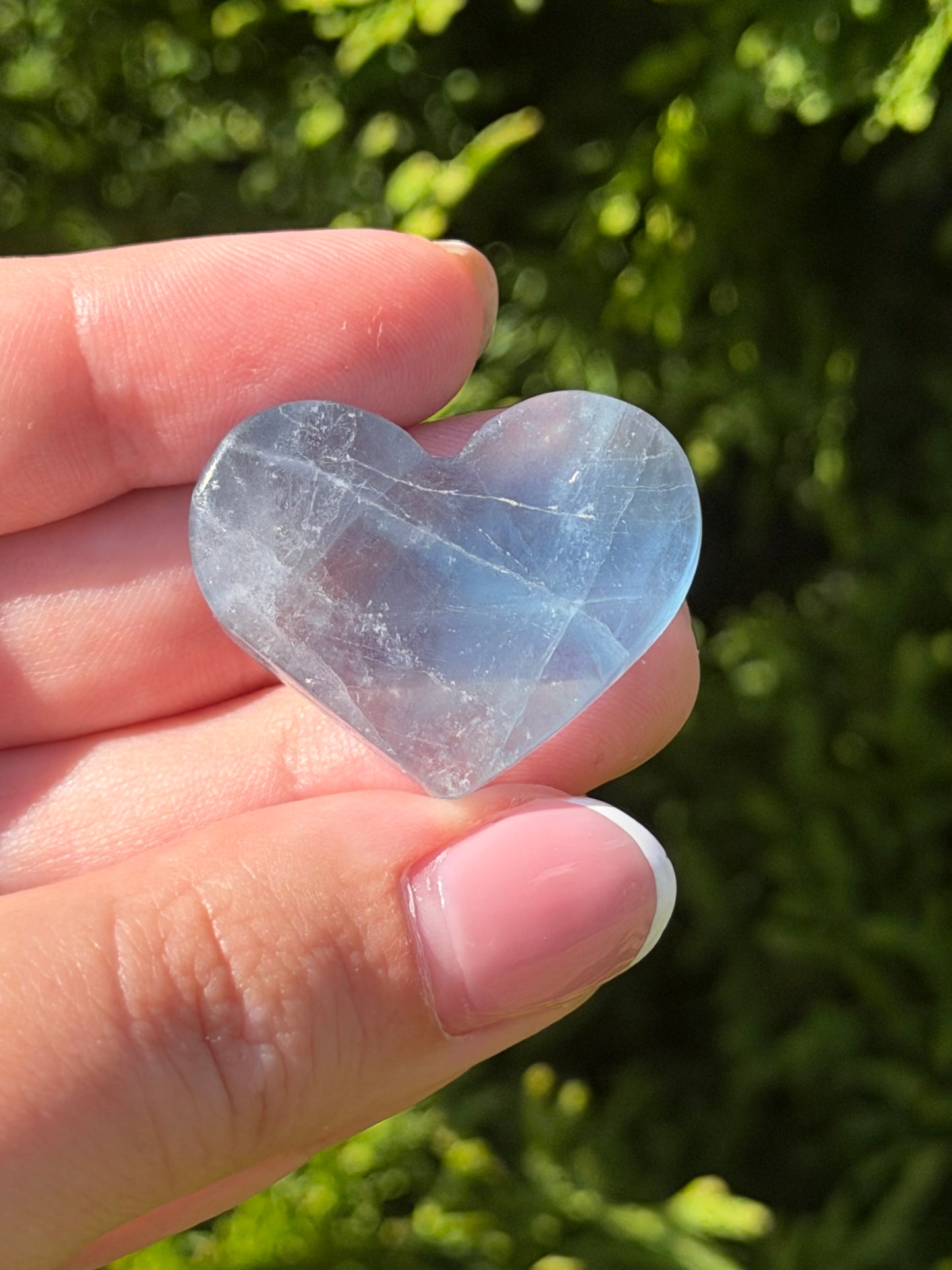 Blue Fluorite Mini Heart