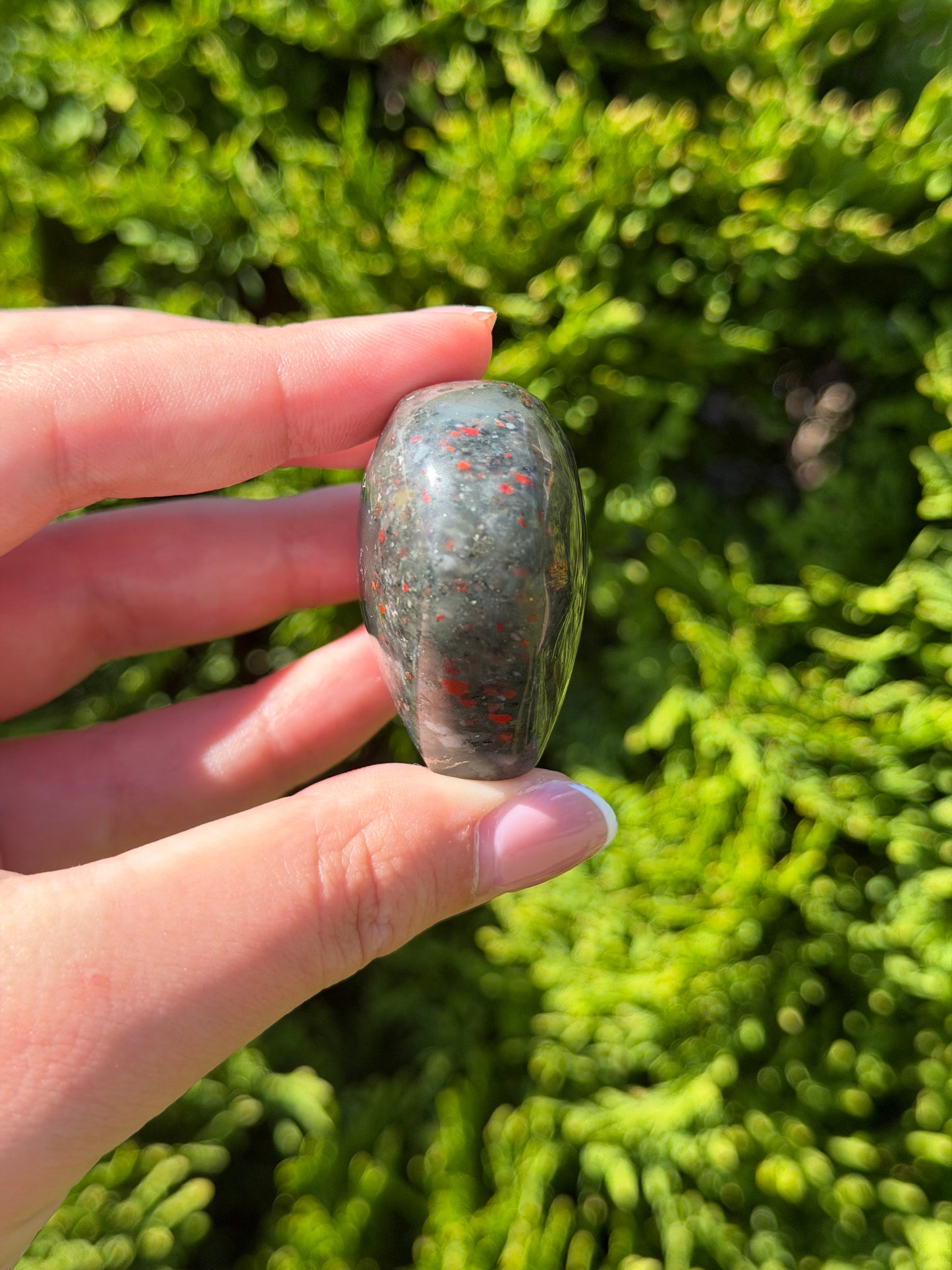 African Bloodstone Heart