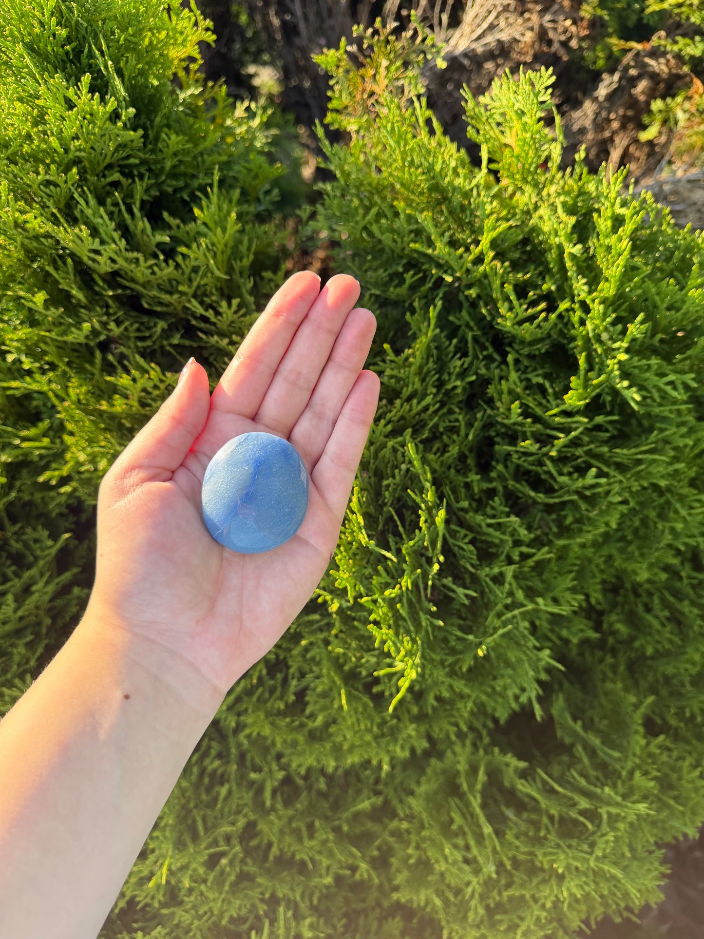 Blue Aventurine Palm Stone 2