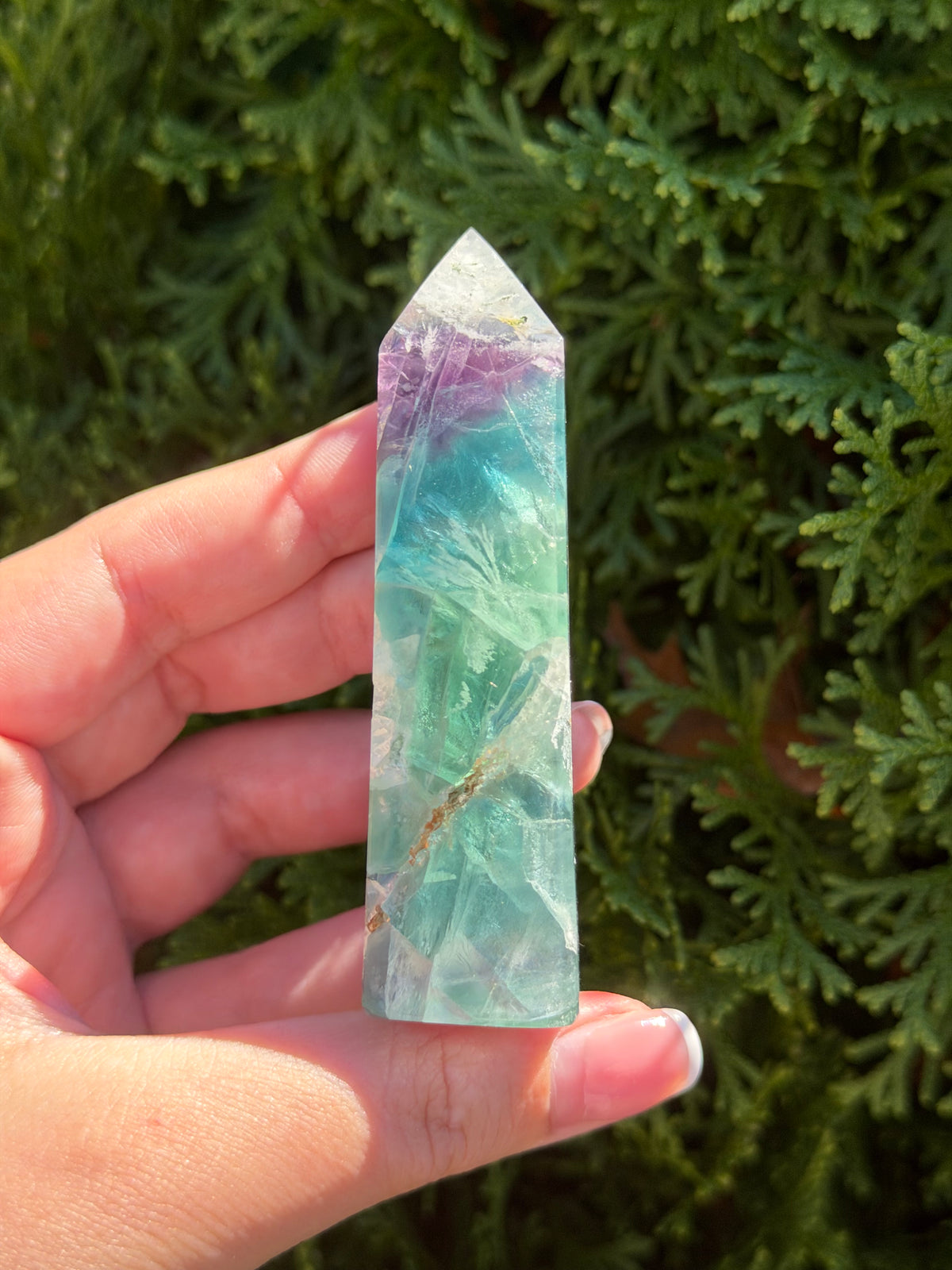 Snowflake Fluorite Tower