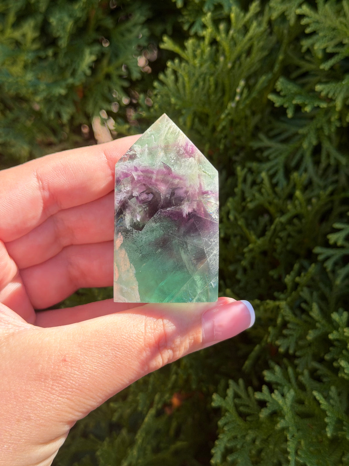 Snowflake Fluorite Tower