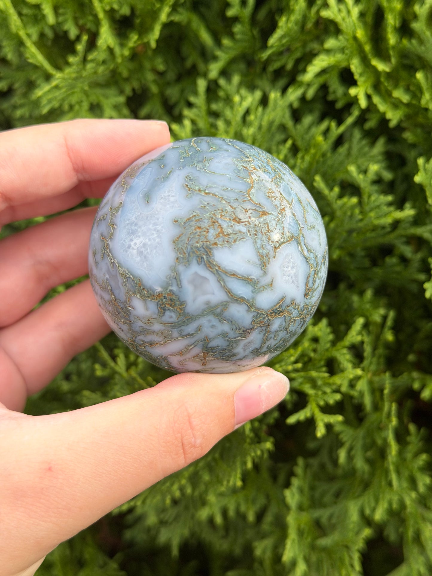 Moss Agate Sphere C