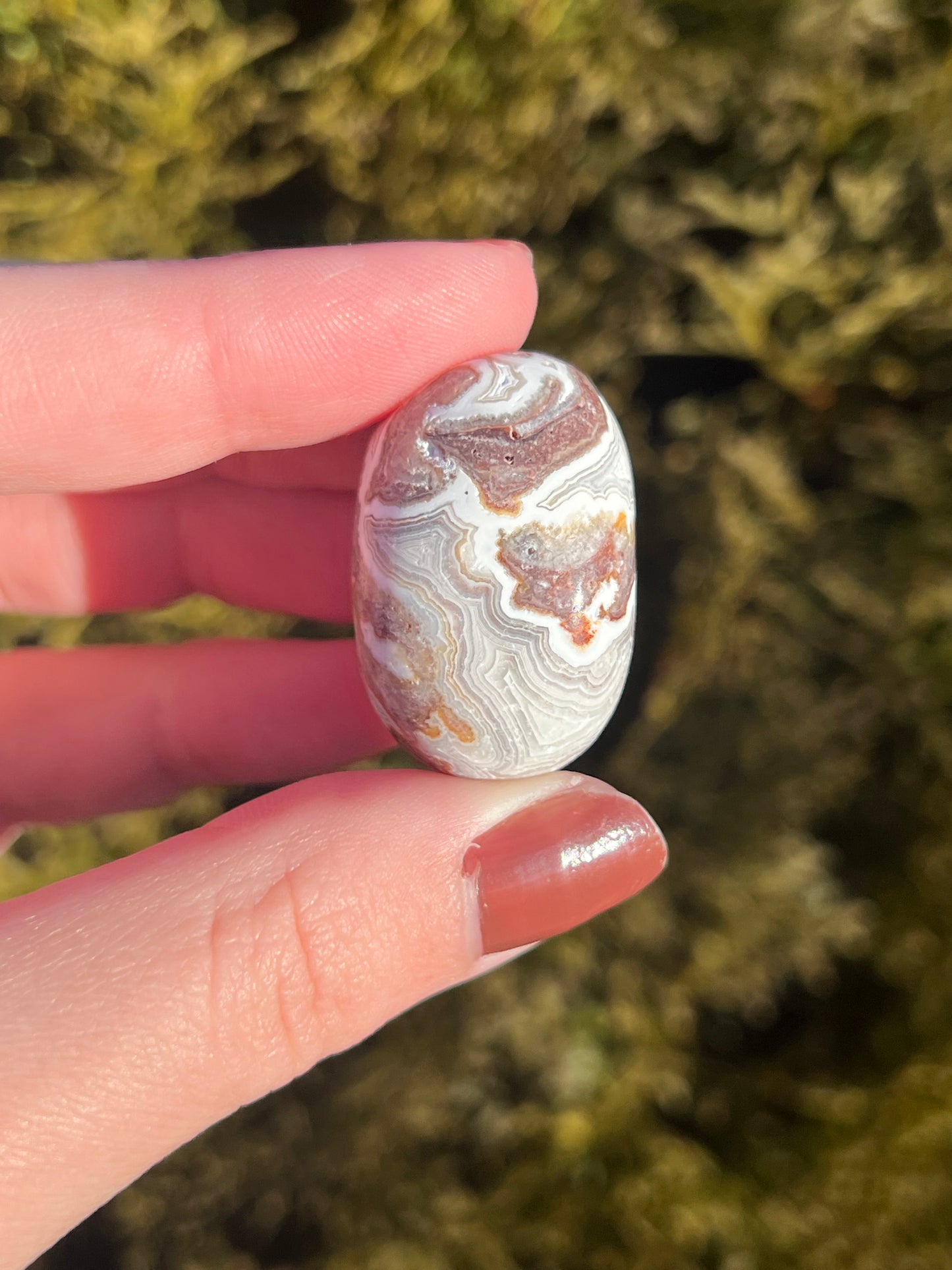 Mexico Lace Agate Tumbled Stone