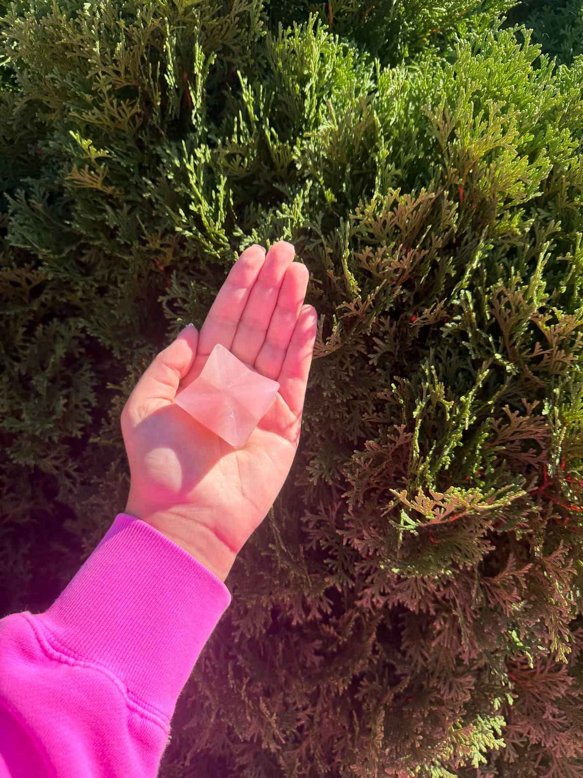 Rose Quartz Merkaba