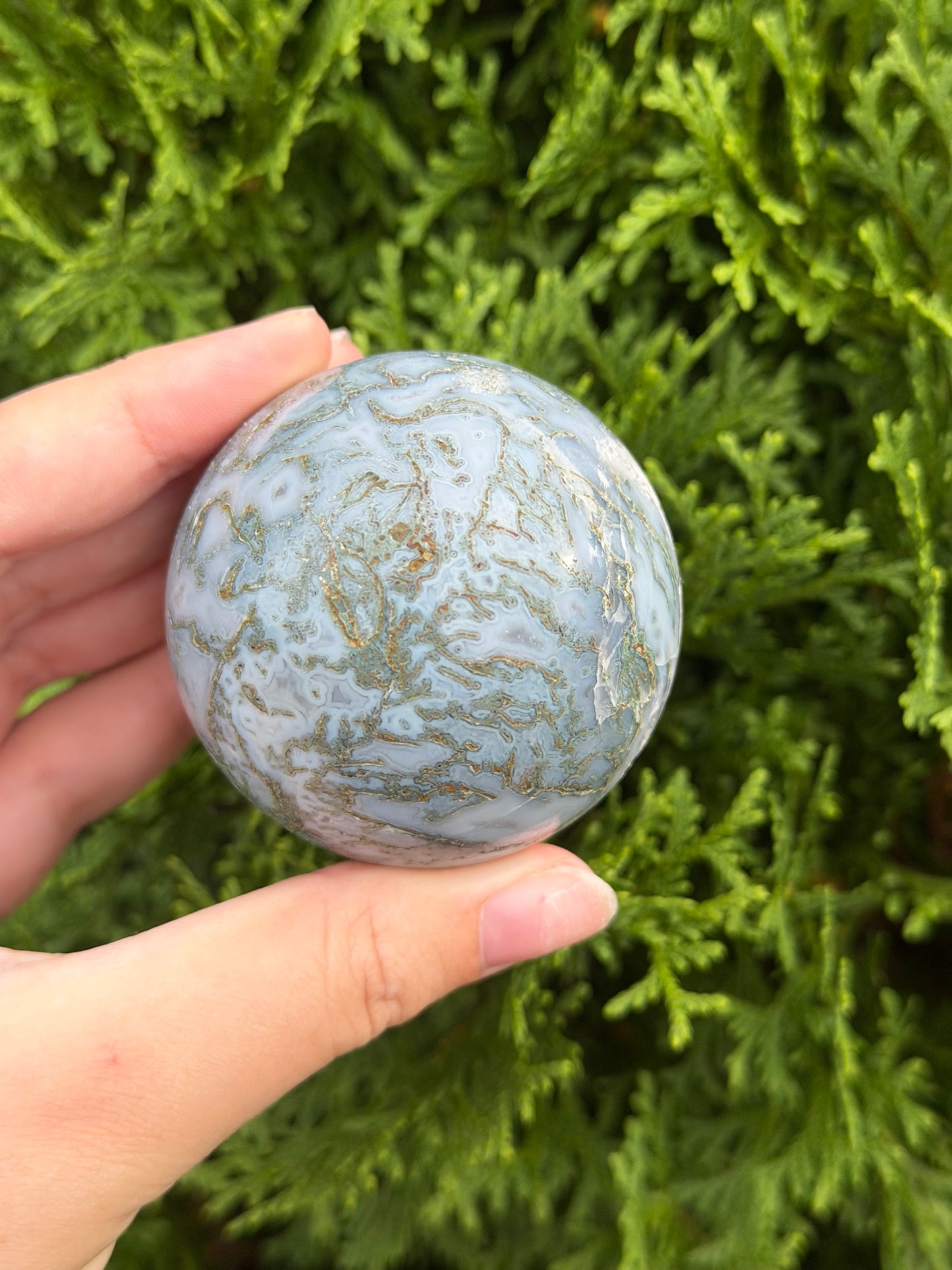 Moss Agate Sphere C