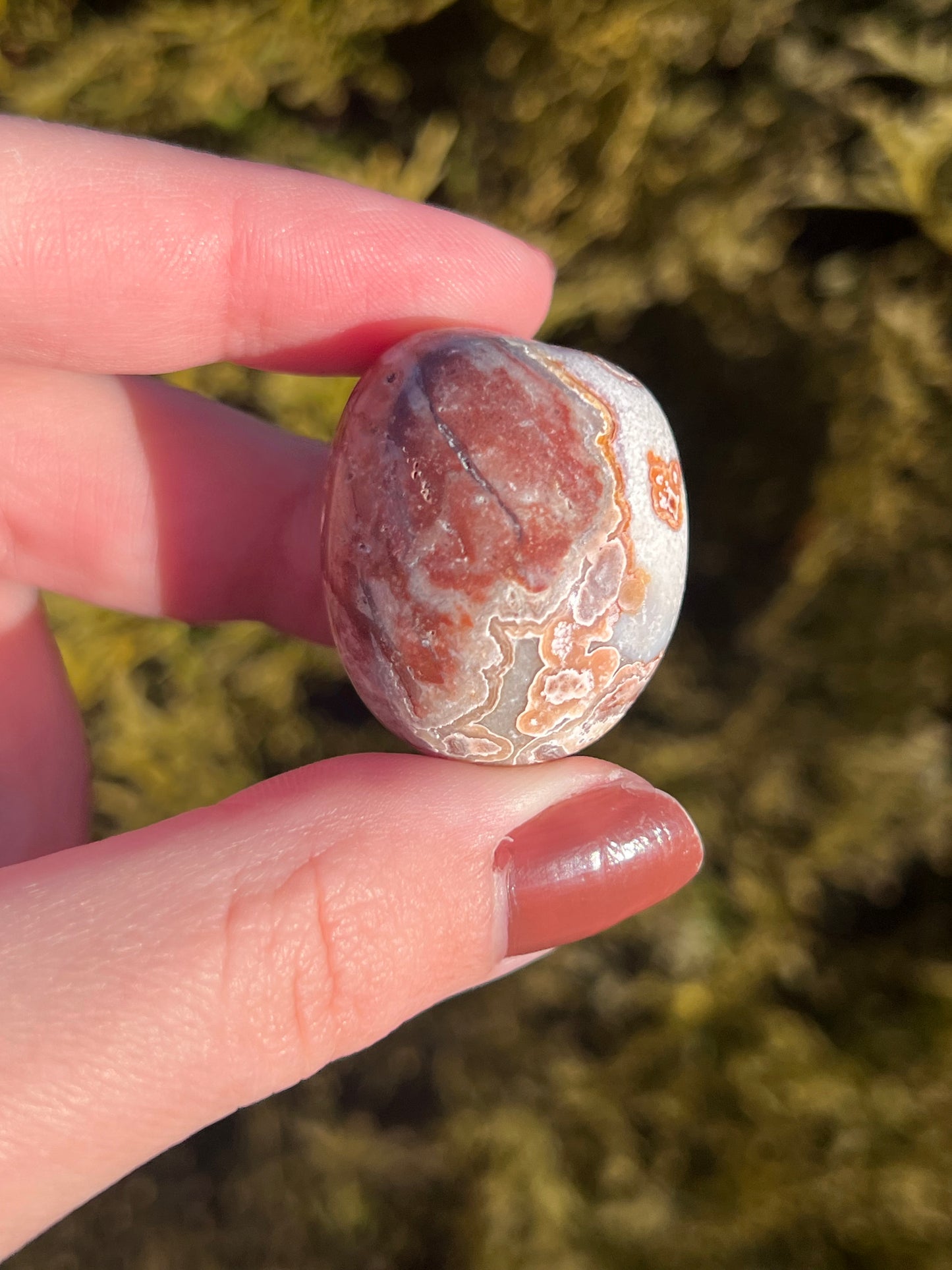Mexico Lace Agate Tumbled Stone