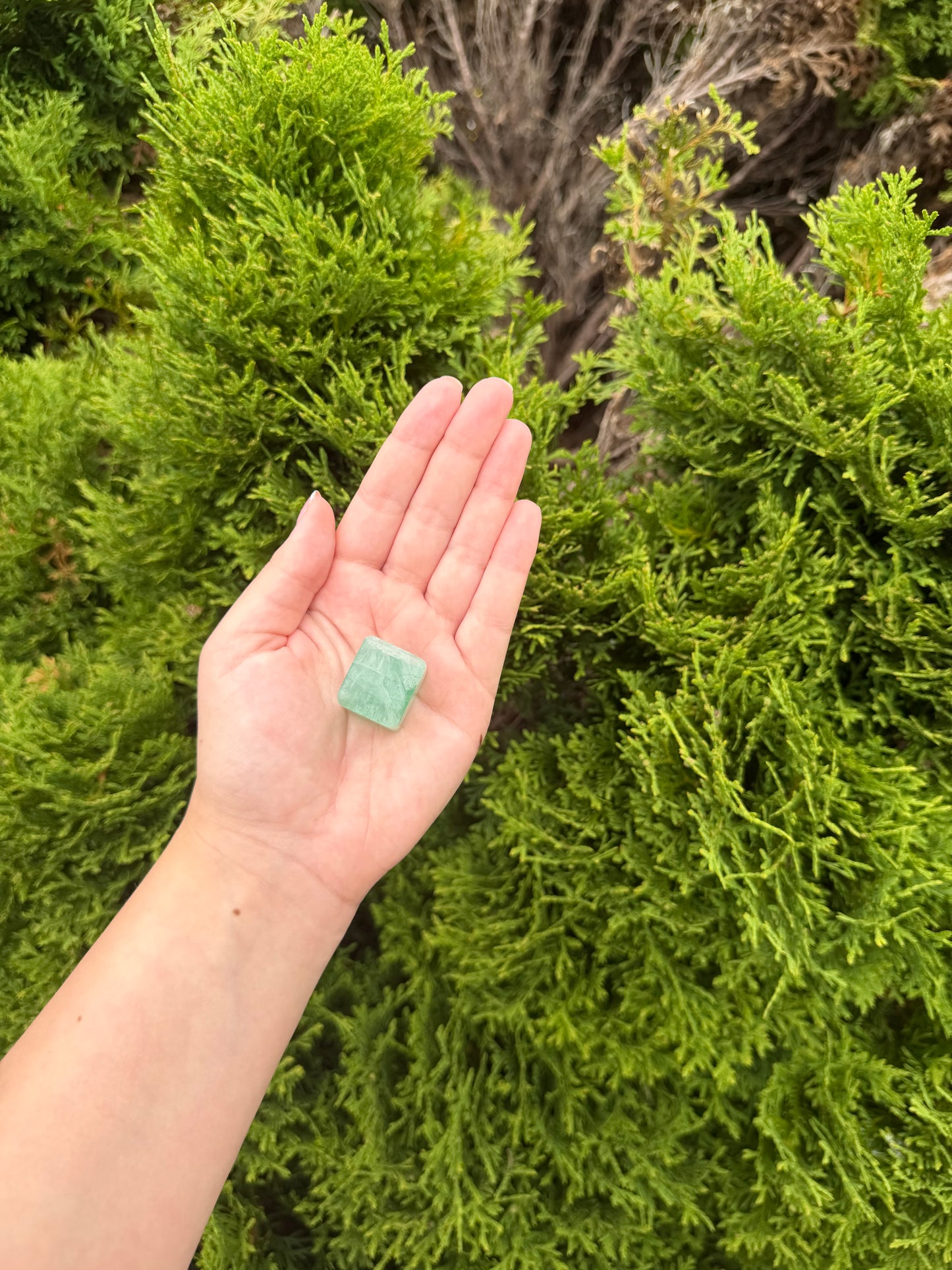 Green Fluorite Cube