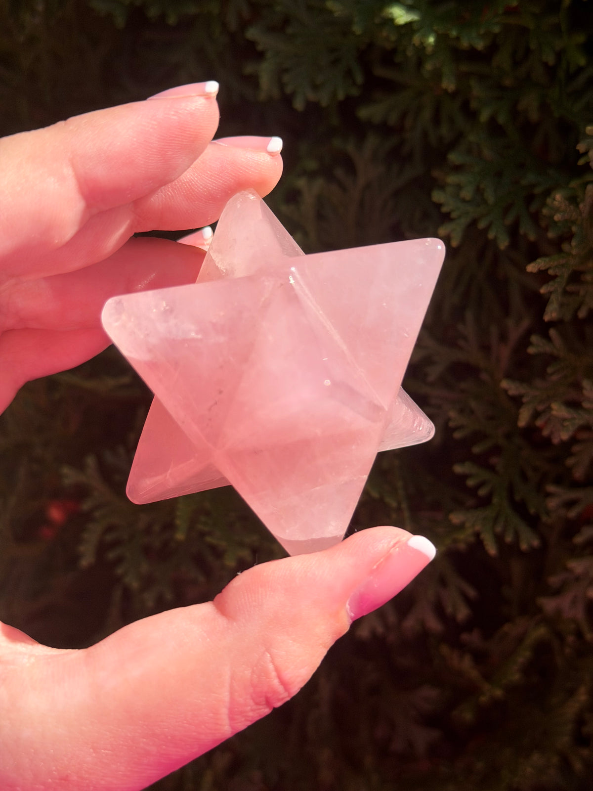 Rose Quartz Merkaba