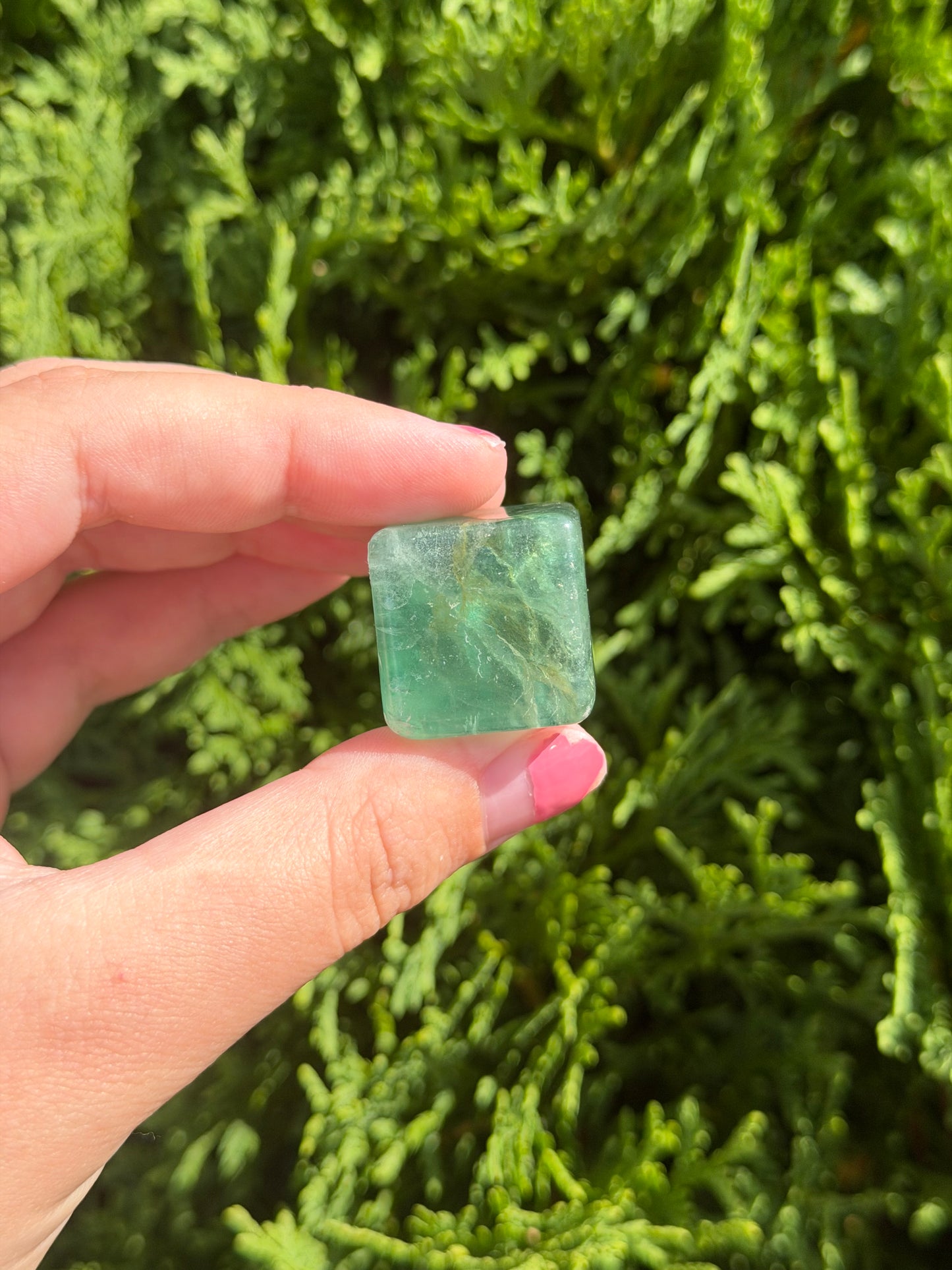 Green Fluorite Cube