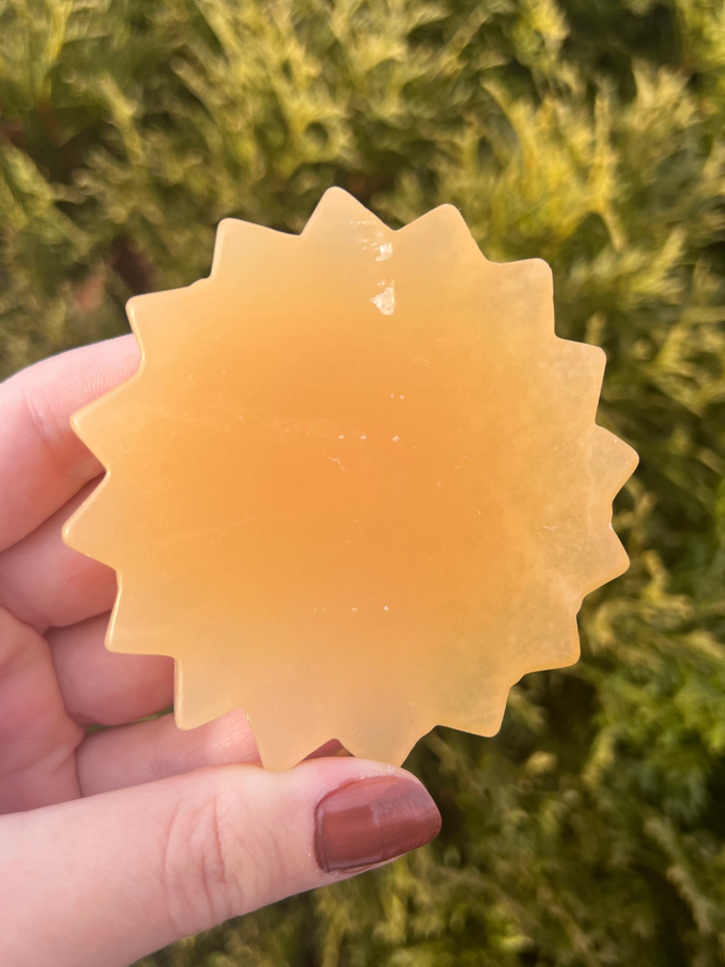 Orange Calcite Sun