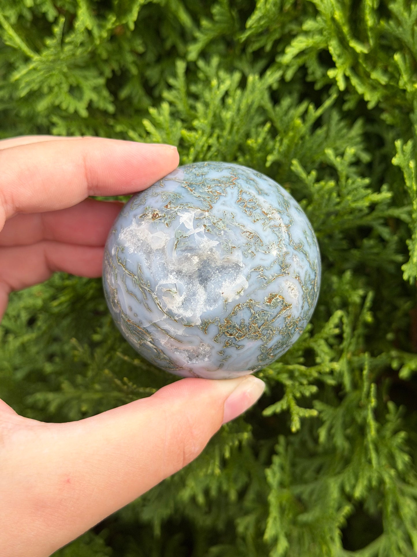 Moss Agate Sphere C