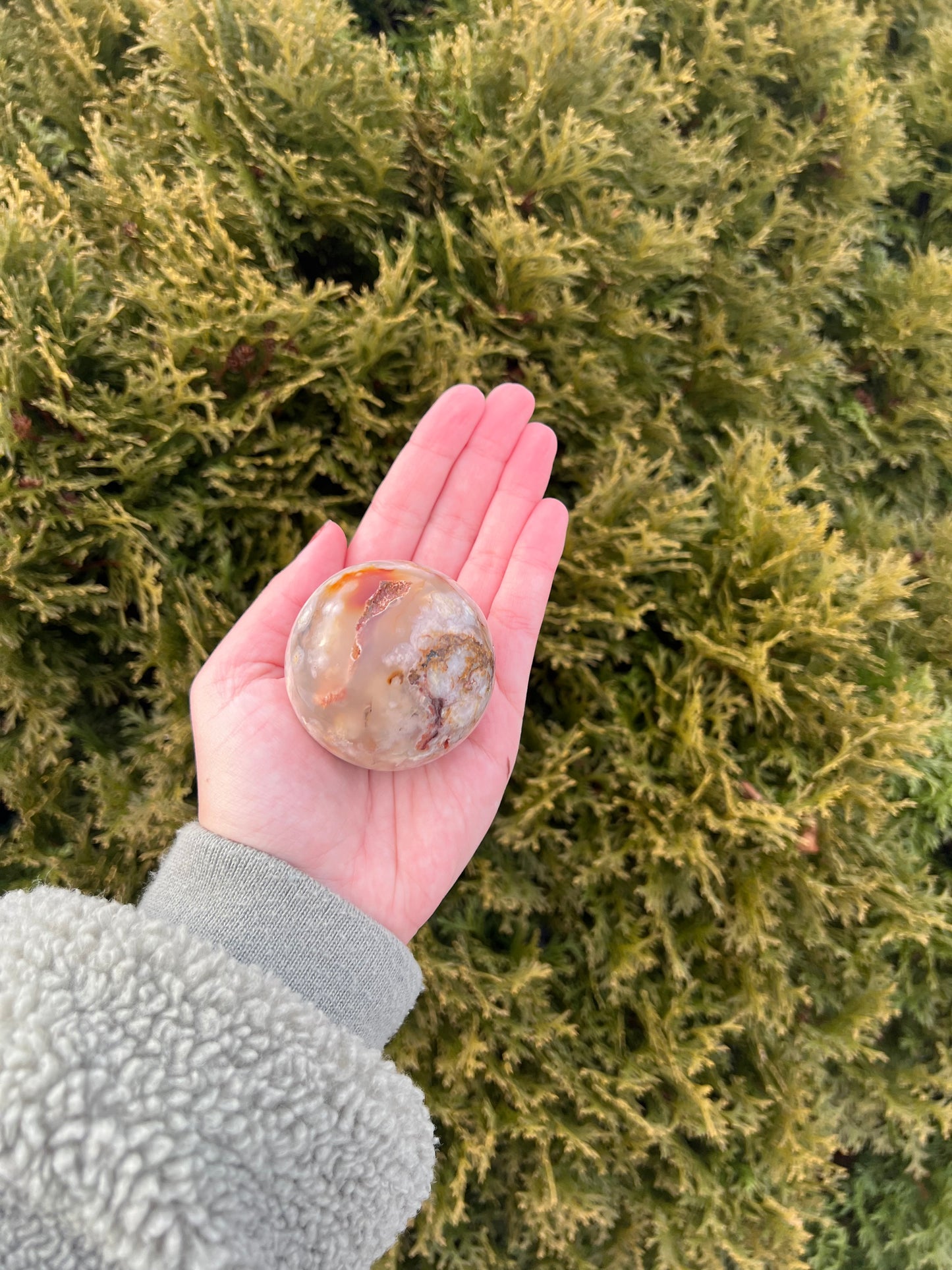 Flower Agate Sphere 2