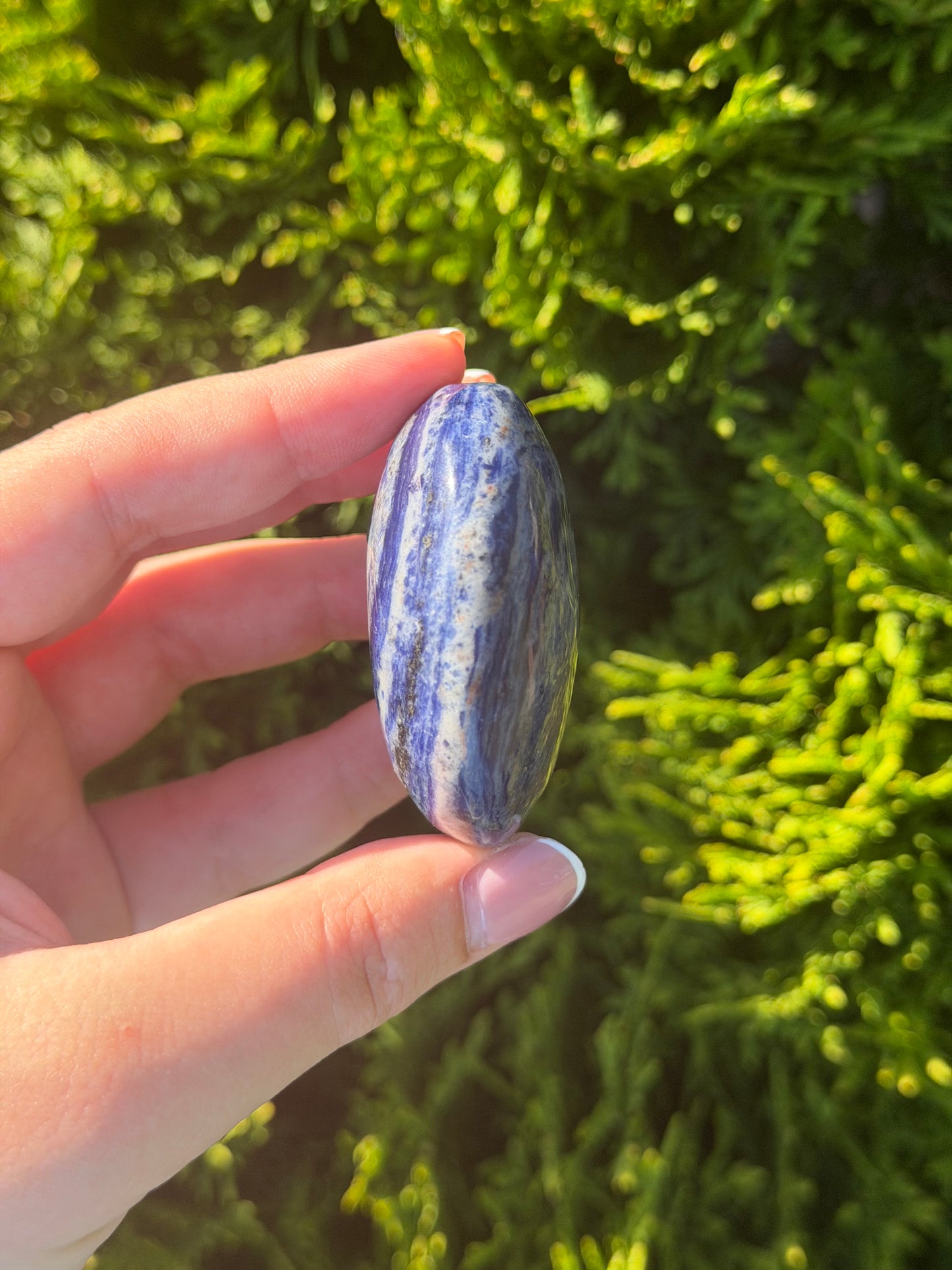 Sodalite Palm Stone