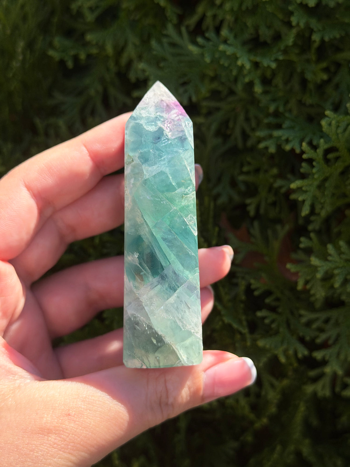 Snowflake Fluorite Tower