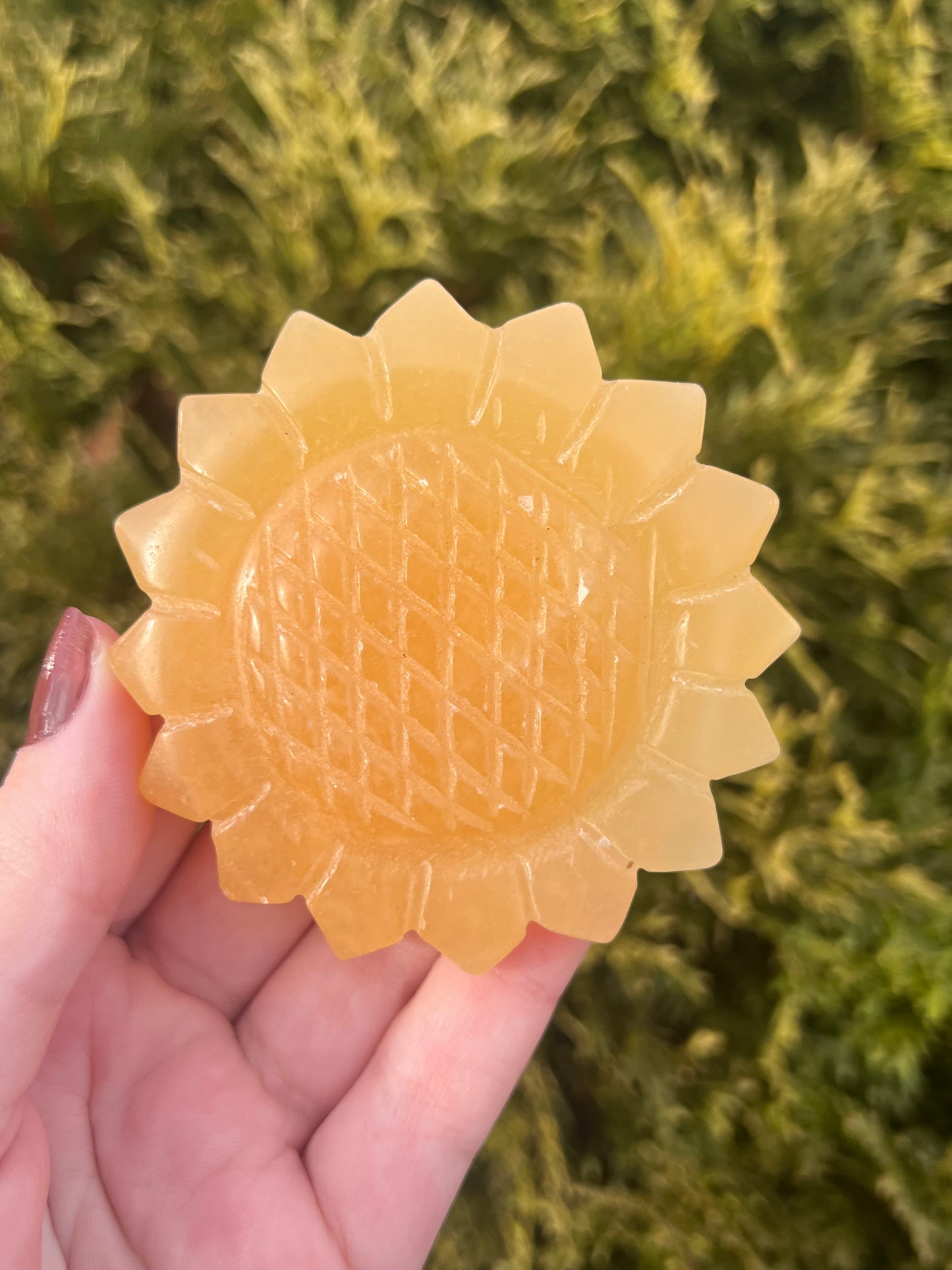 Orange Calcite Sun
