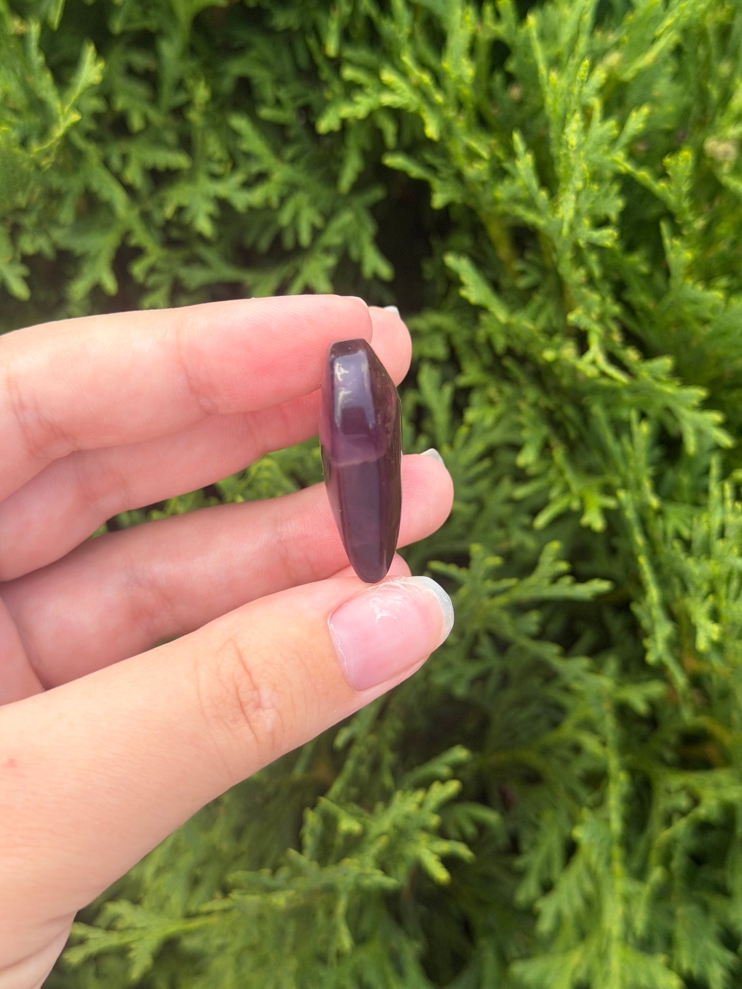 Mini Purple Fluorite Heart with Banding
