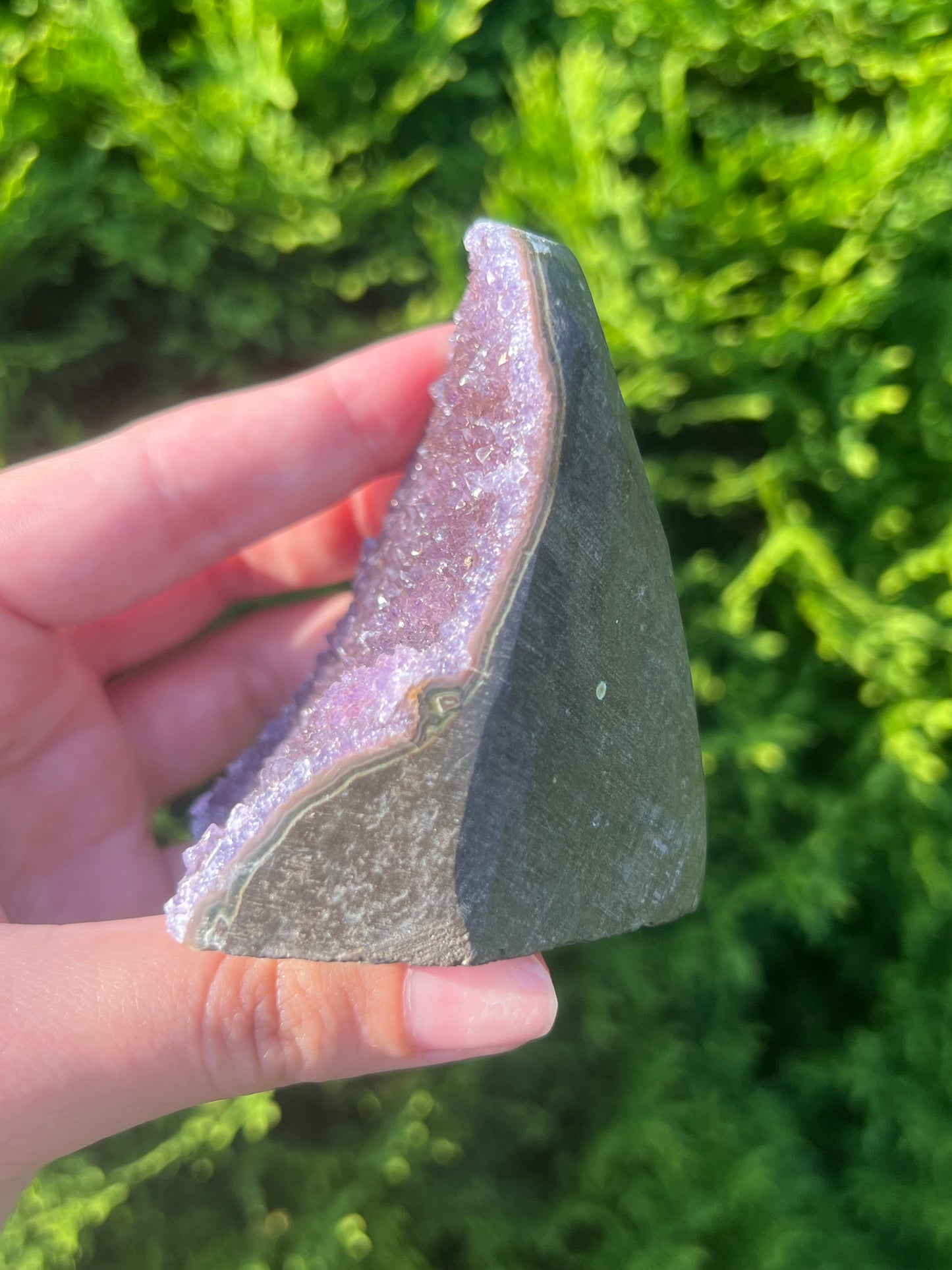 Rainbow Amethyst Cut Base