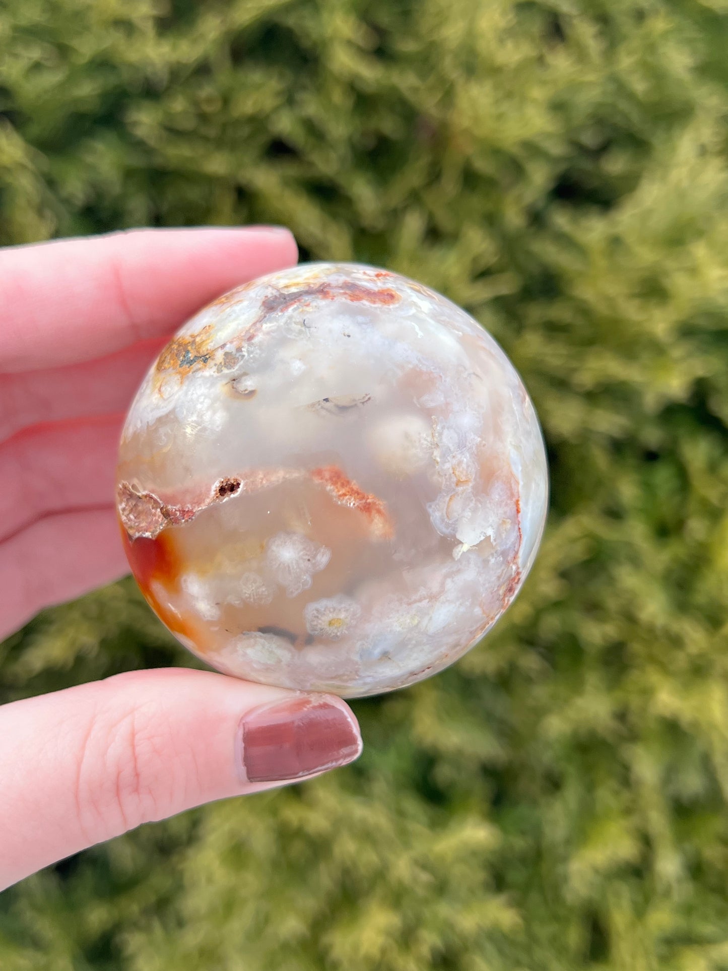 Flower Agate Sphere 2