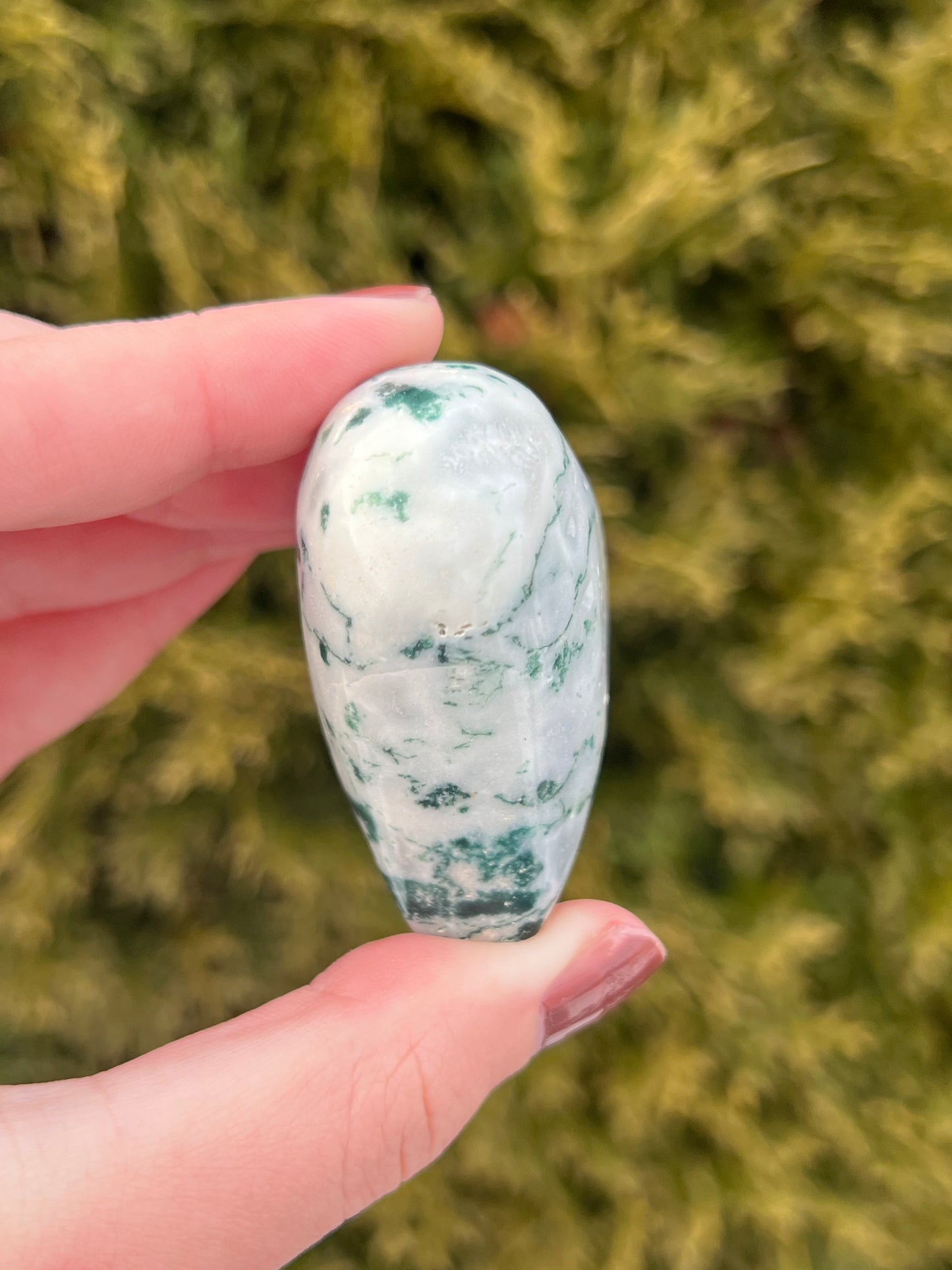 Moss Agate Heart