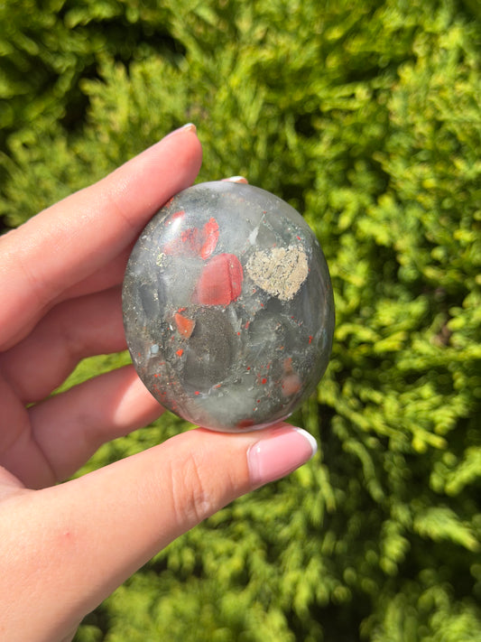 African Bloodstone Palm Stone 2
