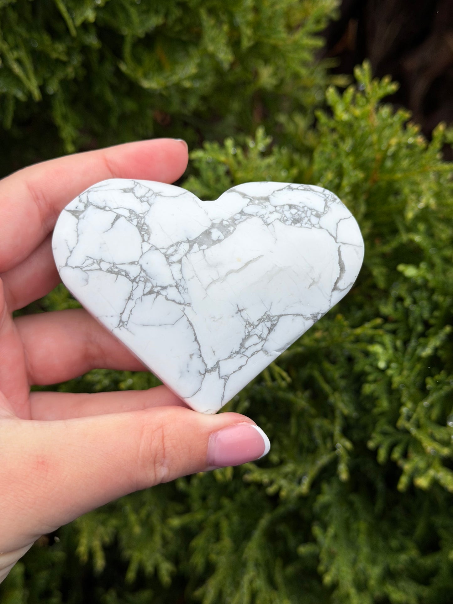 Howlite Heart 2