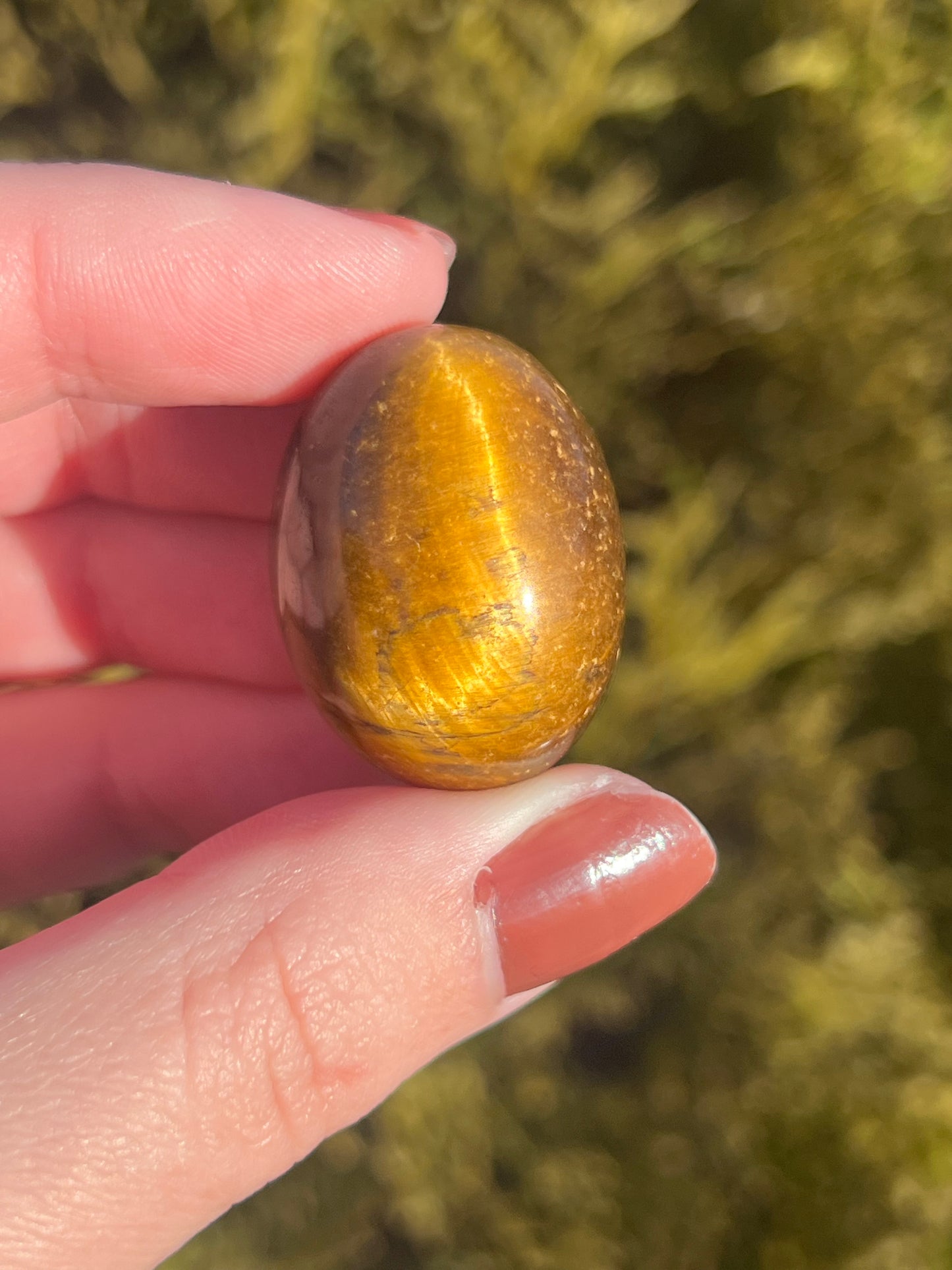 Yellow Tiger’s Eye Tumbled Stone
