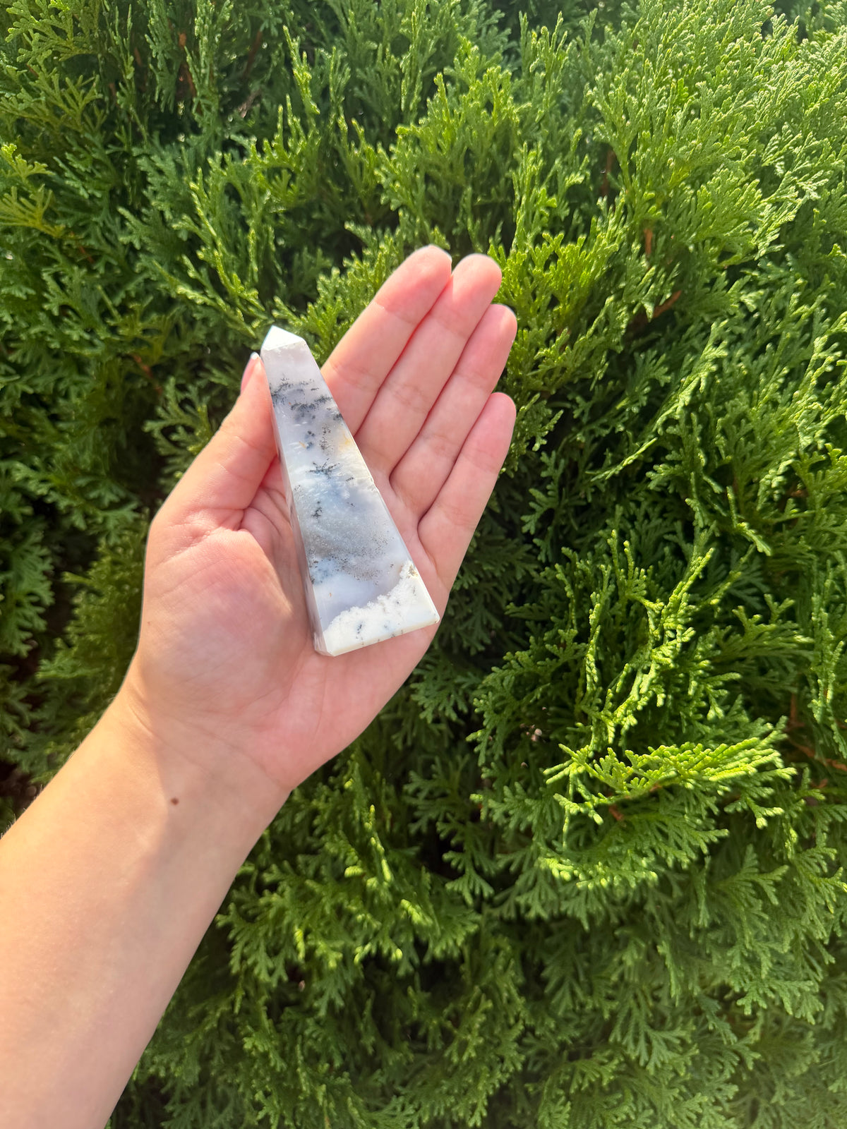 Dendritic Agate Obelisk
