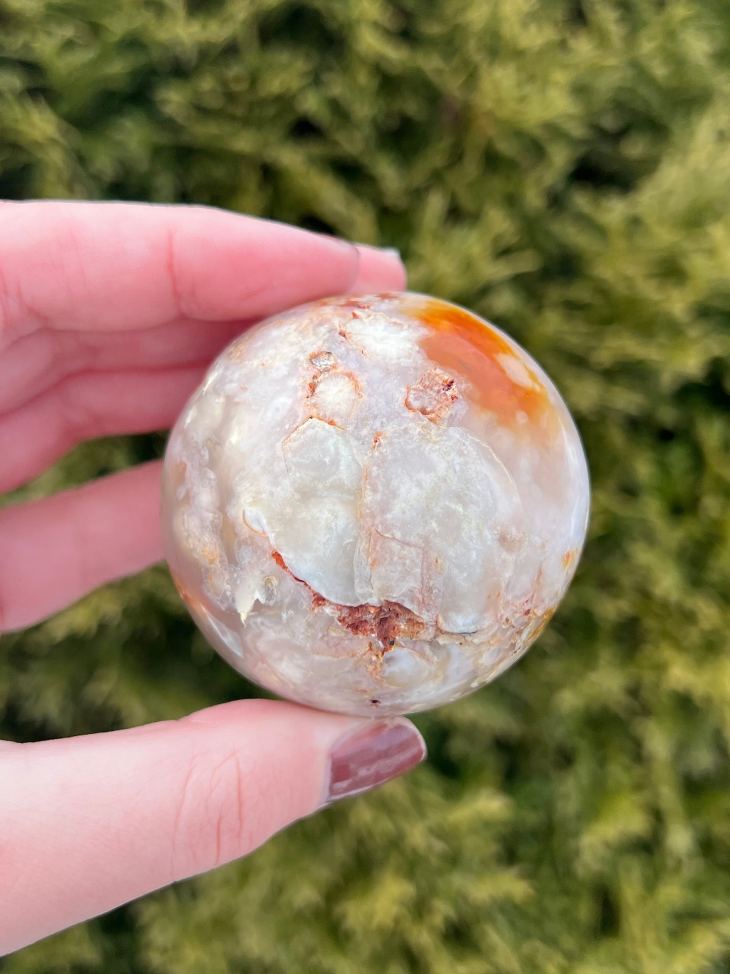Flower Agate Sphere 2