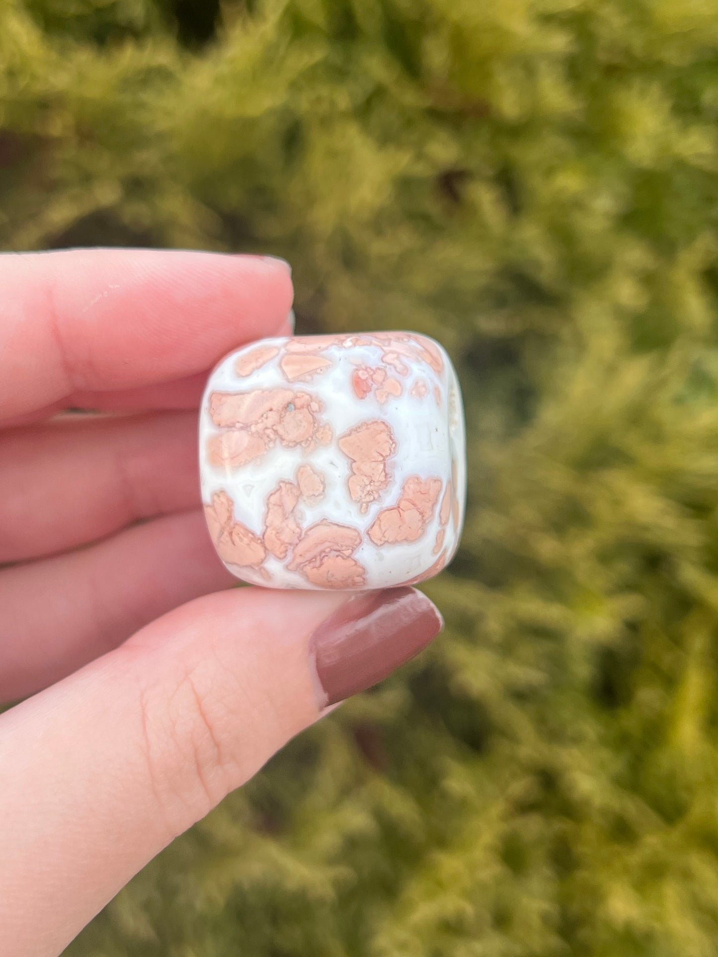 Pink Agate (Cotton Candy Agate) Tumbled Stone