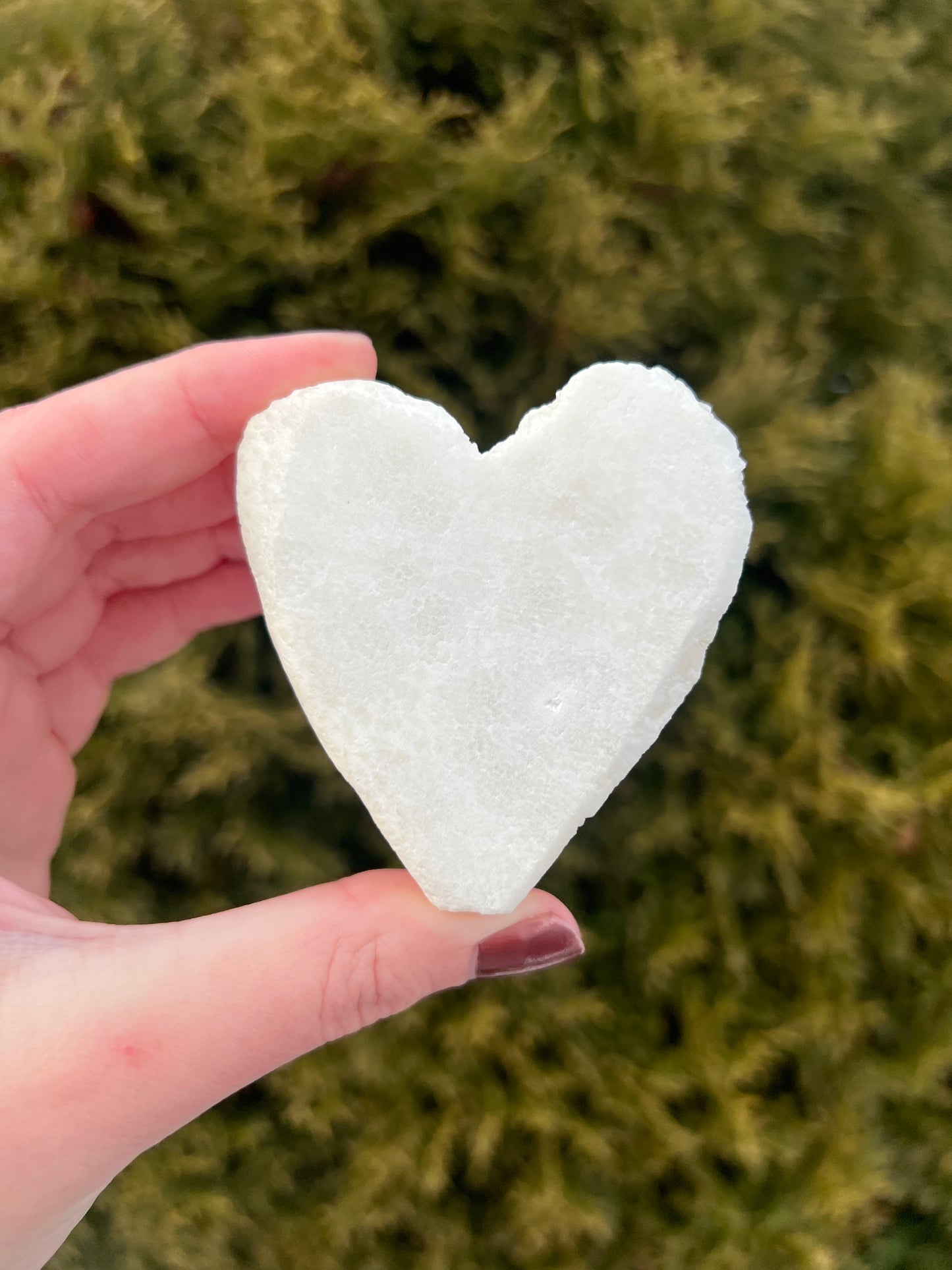 Snow Quartz Heart #1