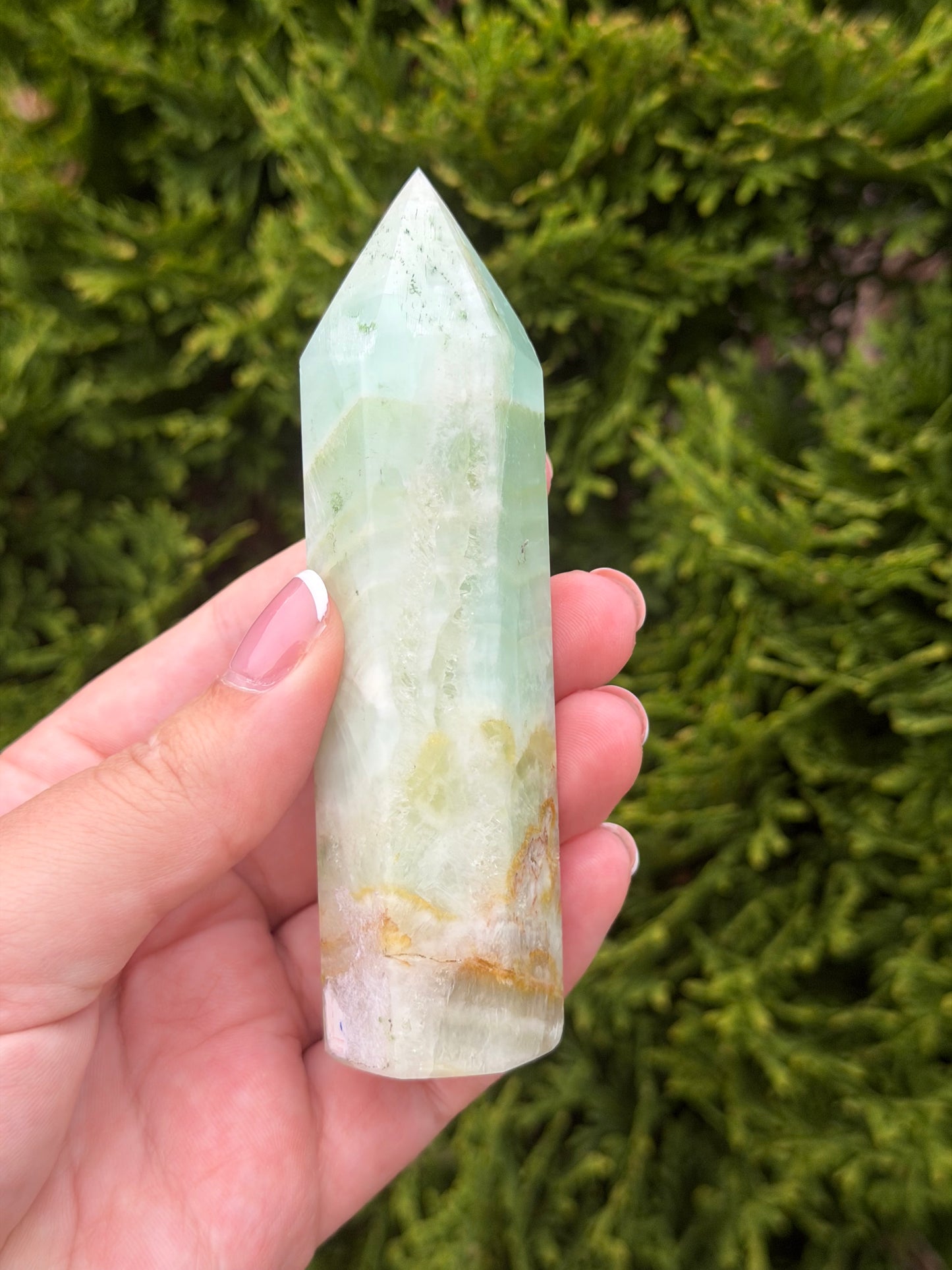 Pistachio Calcite Tower