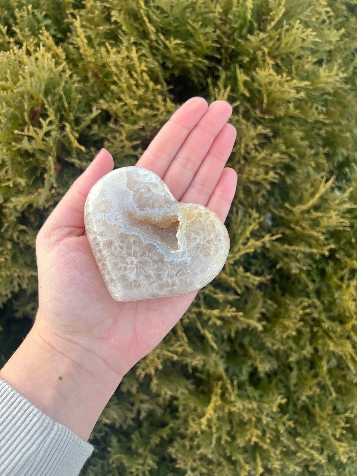 Druzy Agate Heart