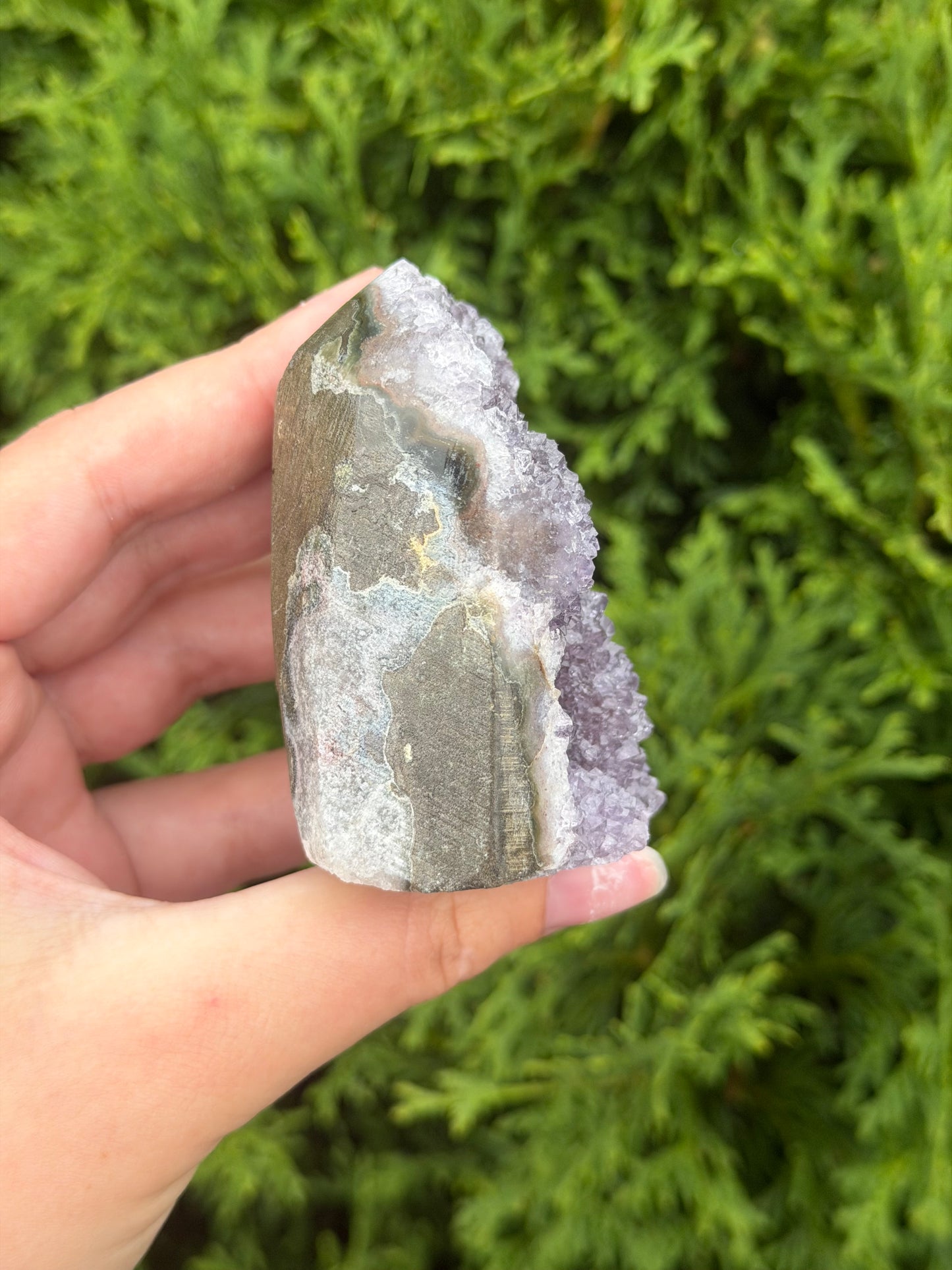 Rainbow Amethyst Cut Base