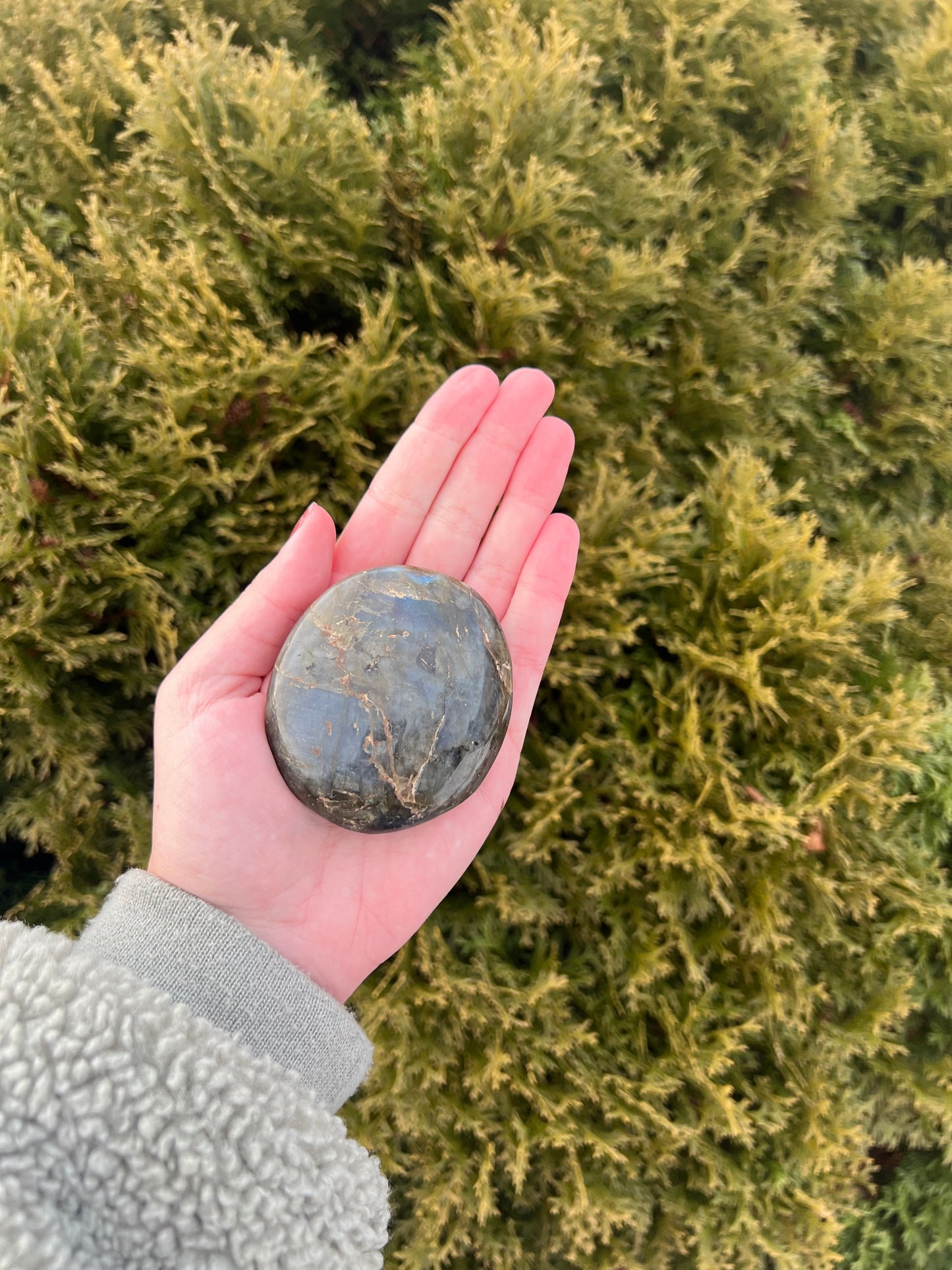 Large Labradorite Palm Stone