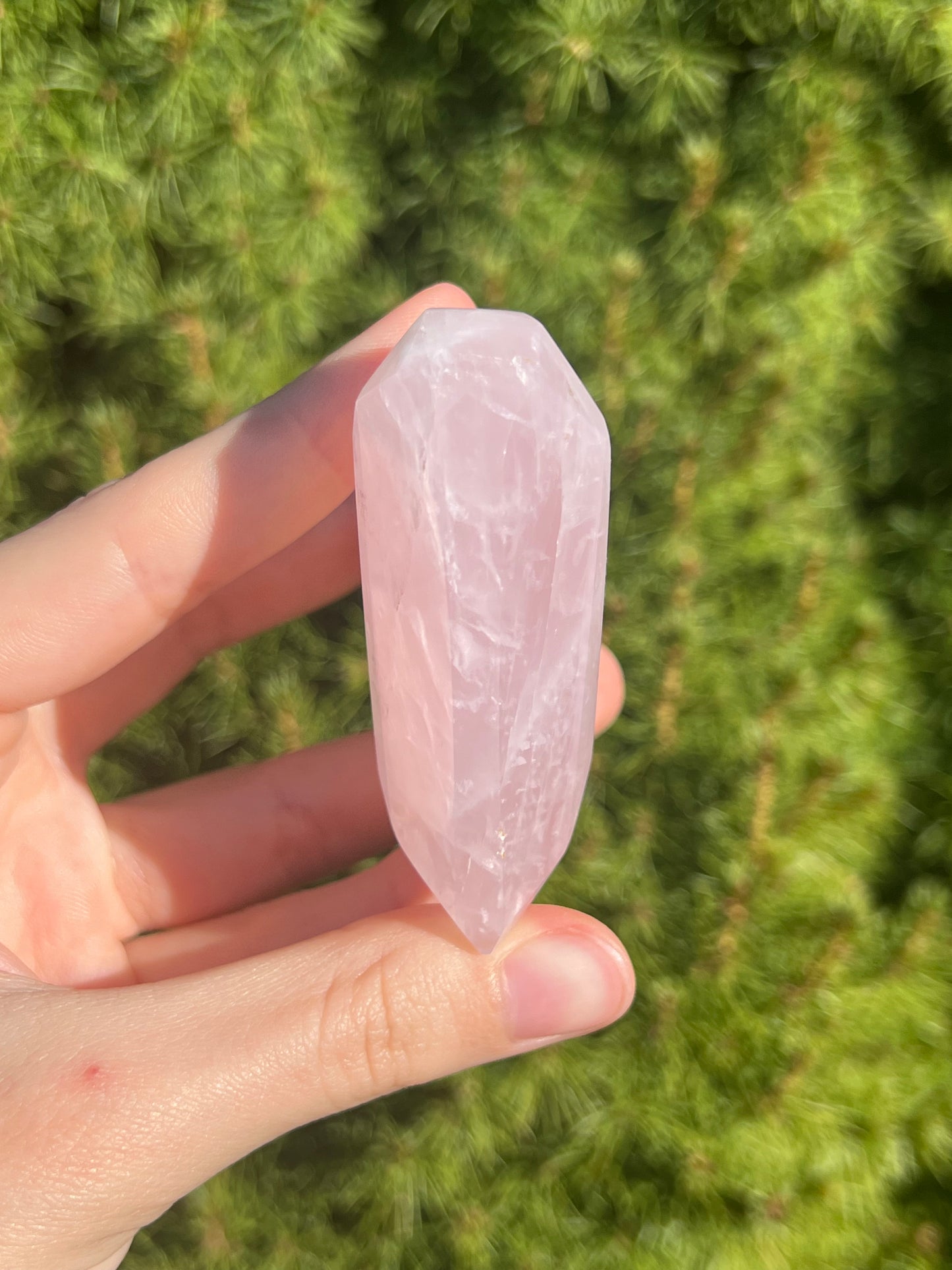 Rose Quartz Heart from Brazil