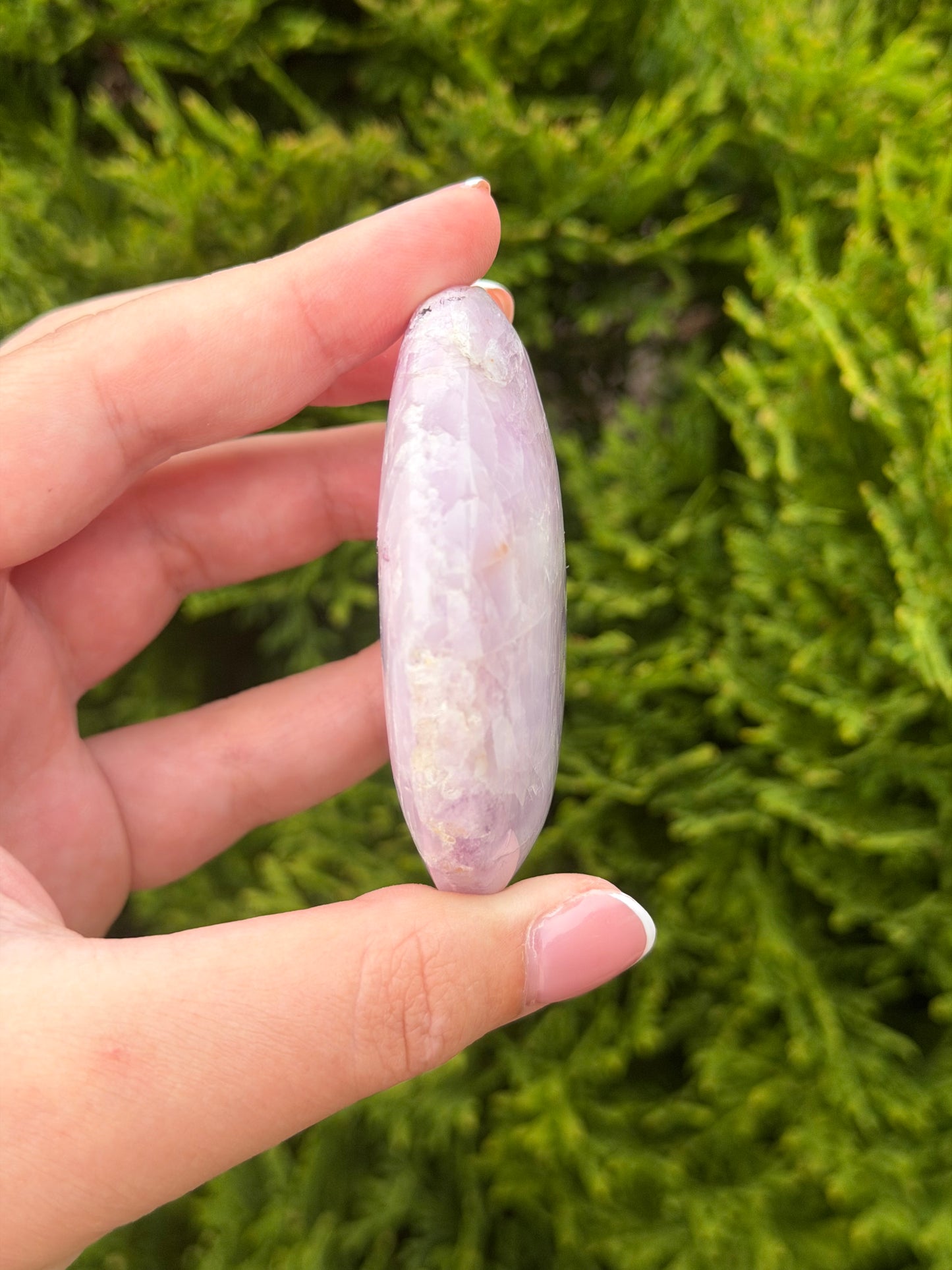 Kunzite Palm Stone