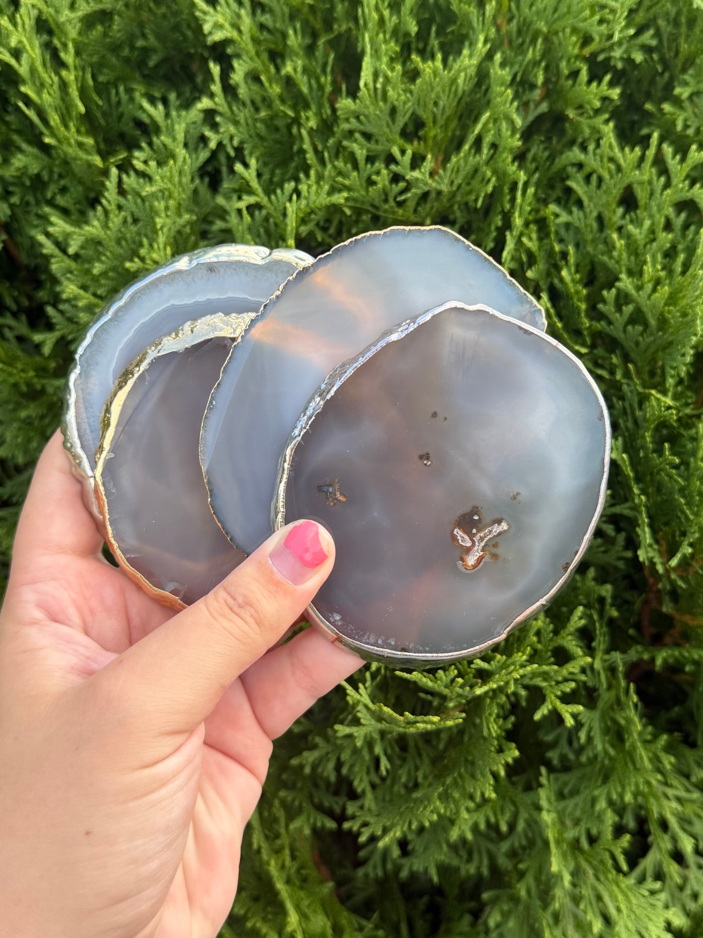 Agate Coaster Set from Brazil