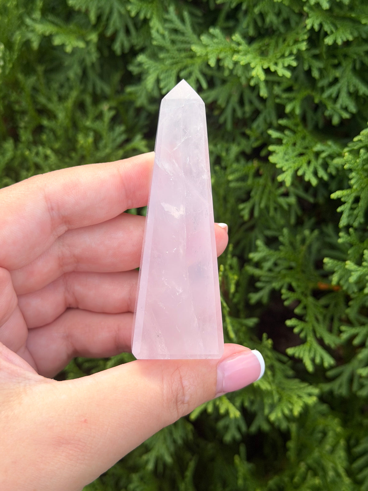 Mini Rose Quartz Obelisk